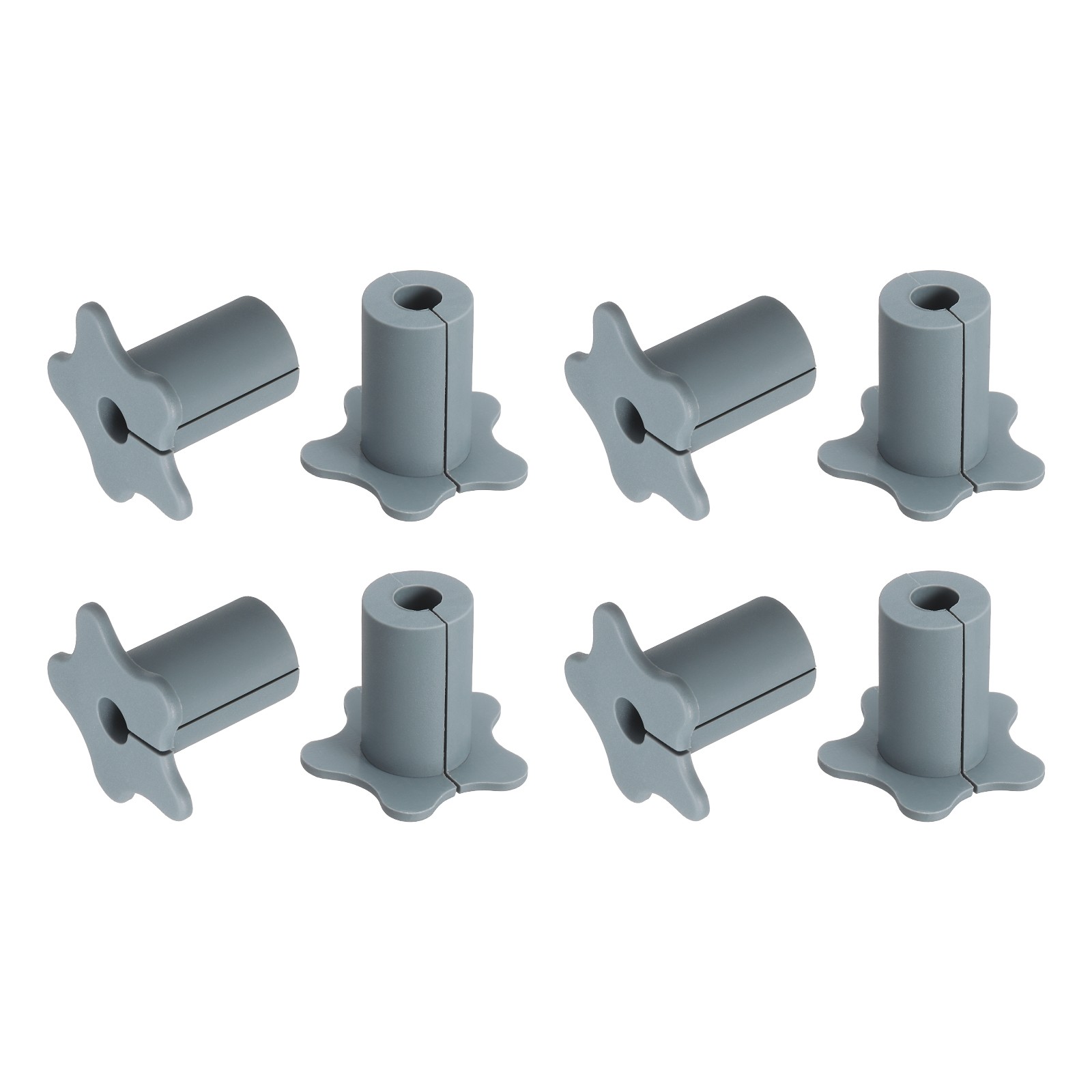 8PCS Wall Cable Grommet for 5/8 Inch Wall Hole (Gray)