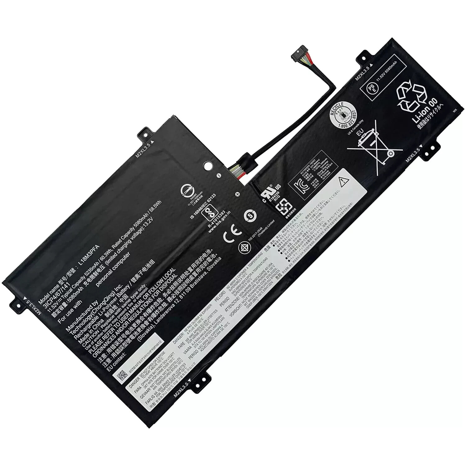 Genuine L18D3PF2 L18M3PFA Battery f Lenovo Yoga C740-15IML 5B10T83740 5B10W67402