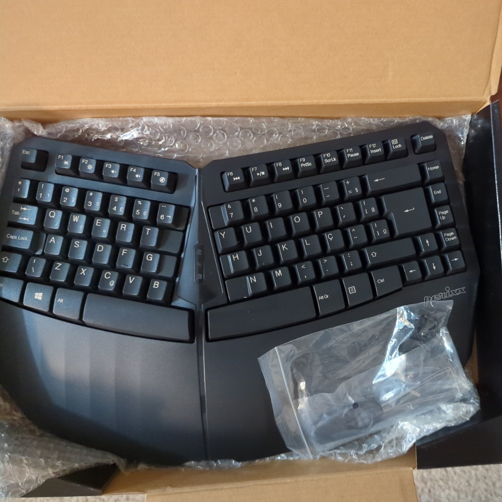 Perixx Periboard-613 Mini Wireless Dual Mode Ergonomic split Keyboard
