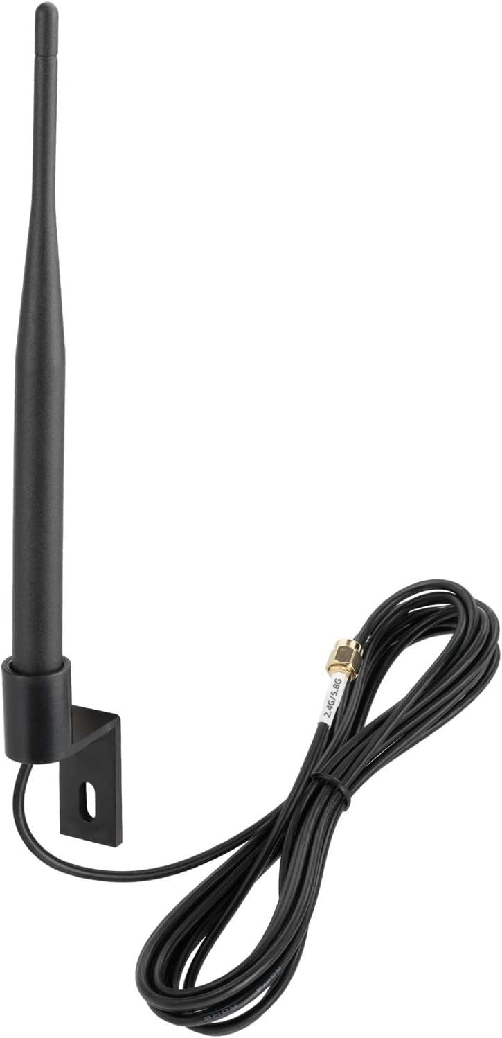 Eightwood Outdoor Dual Band WiFi Antenna, 2.4GHz 5GHz 5dbi RP-SMA Antenna | for 