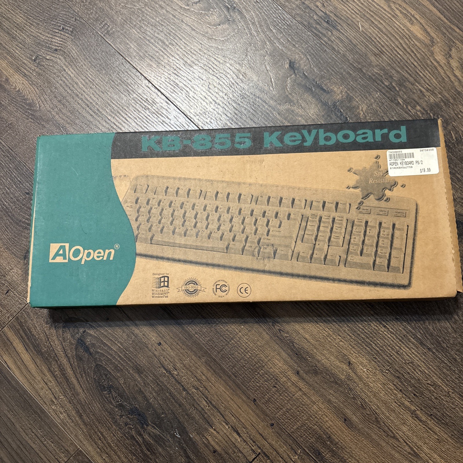 AOpen KB-855 Wired PS/2 Keyboard 107 keys- Vintage new in box
