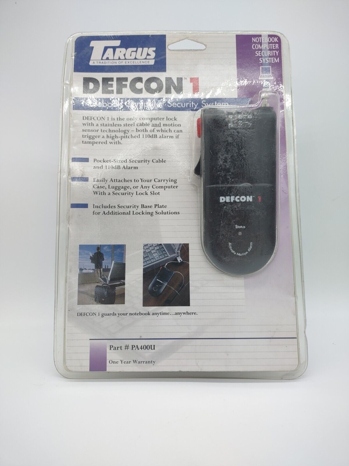 Targus DEFCON 1 Ultra: NEW Laptop Security | Theft Alarm, Motion Sensor