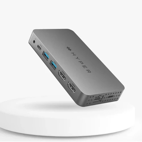 Hyper HyperDrive Dual 4K HDMI 10-in-1 USB-C Hub for M1/M2/M3 MacBooks pro
