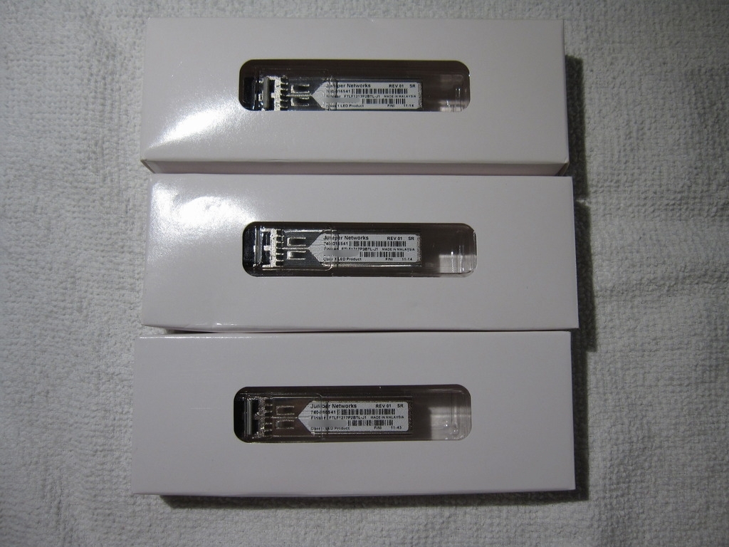 Lot of 3 NEW Juniper Networks 740-016541 FTLF1217P2BTL-J1 SFP Transceiver