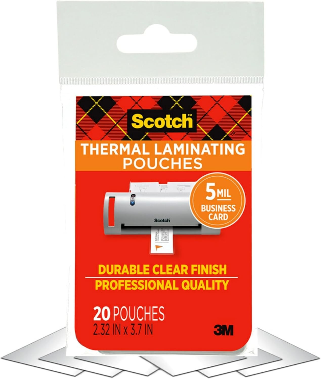 Thermal Laminating Pouches Premium Quality, 5 Mil Thick for Extra Protection, 20