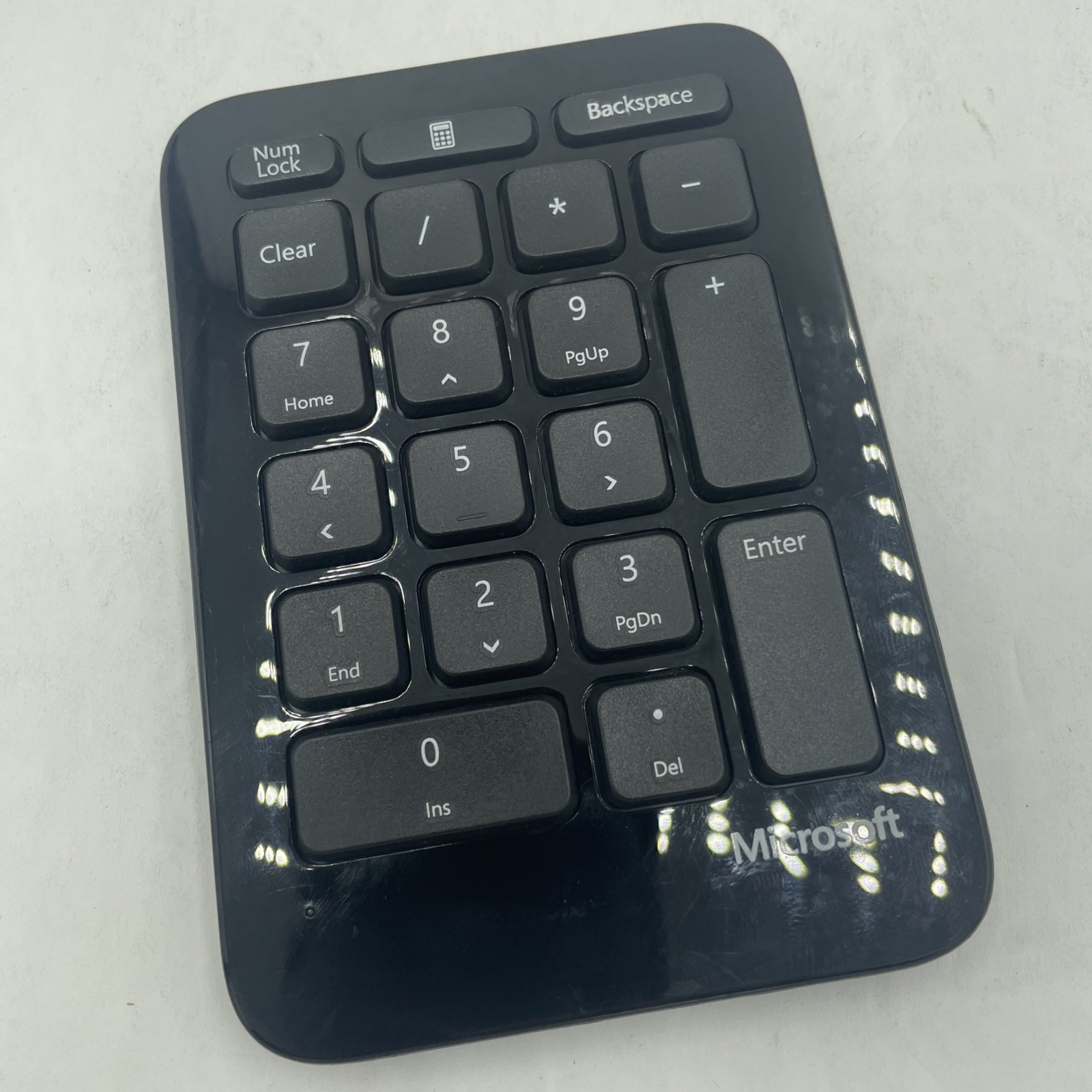 Microsoft 1558 Black Sculpt Ergonomic Wireless Number Keyboard **NO RECEIVER**