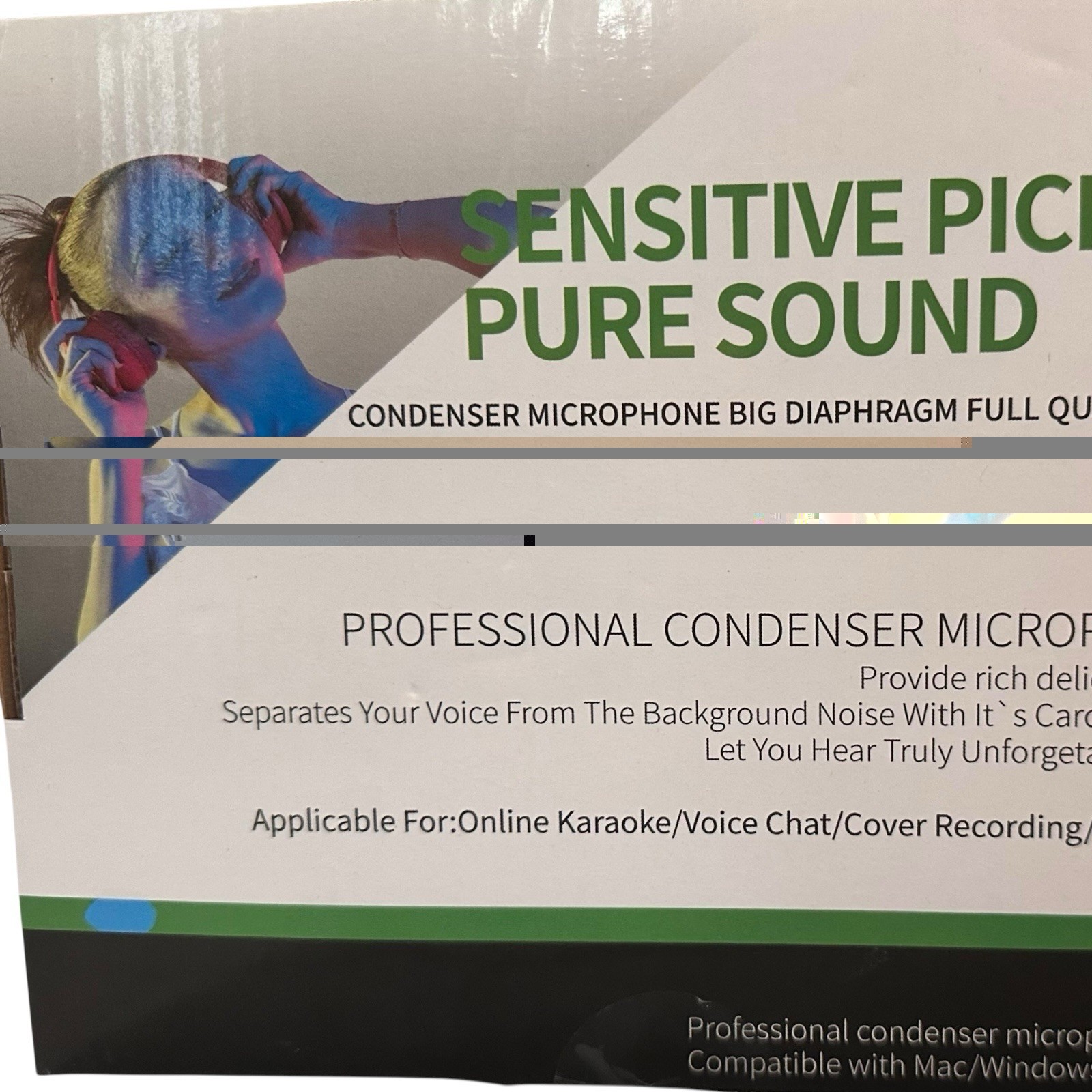 Sensitive Pickup Pure Sound Mic USB Professional Recording Condenser Microphone