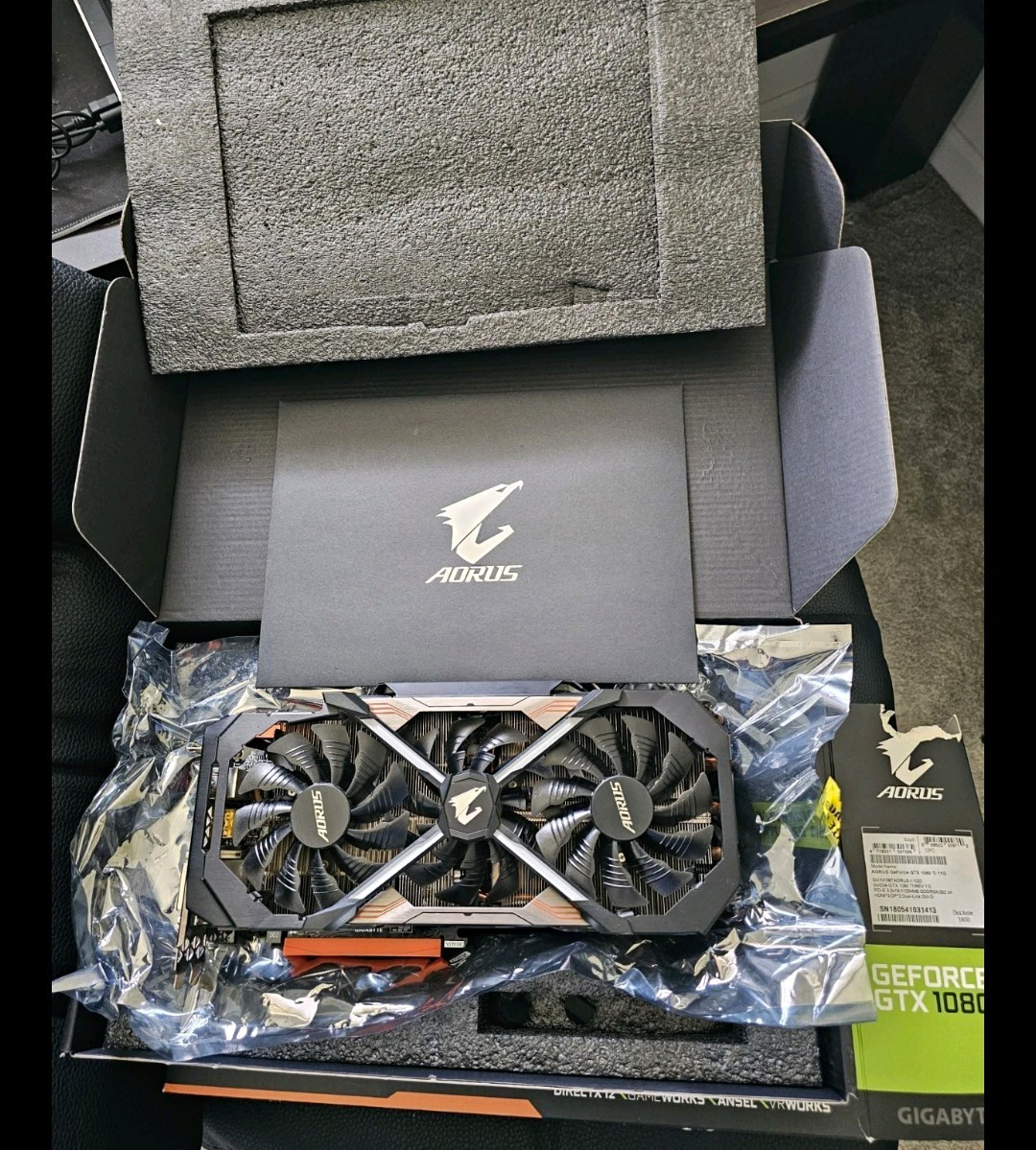AORUS GeForce GTX 1080 Ti 11GB GDDR5X RGB VR Ready DX12 HDMI/DP