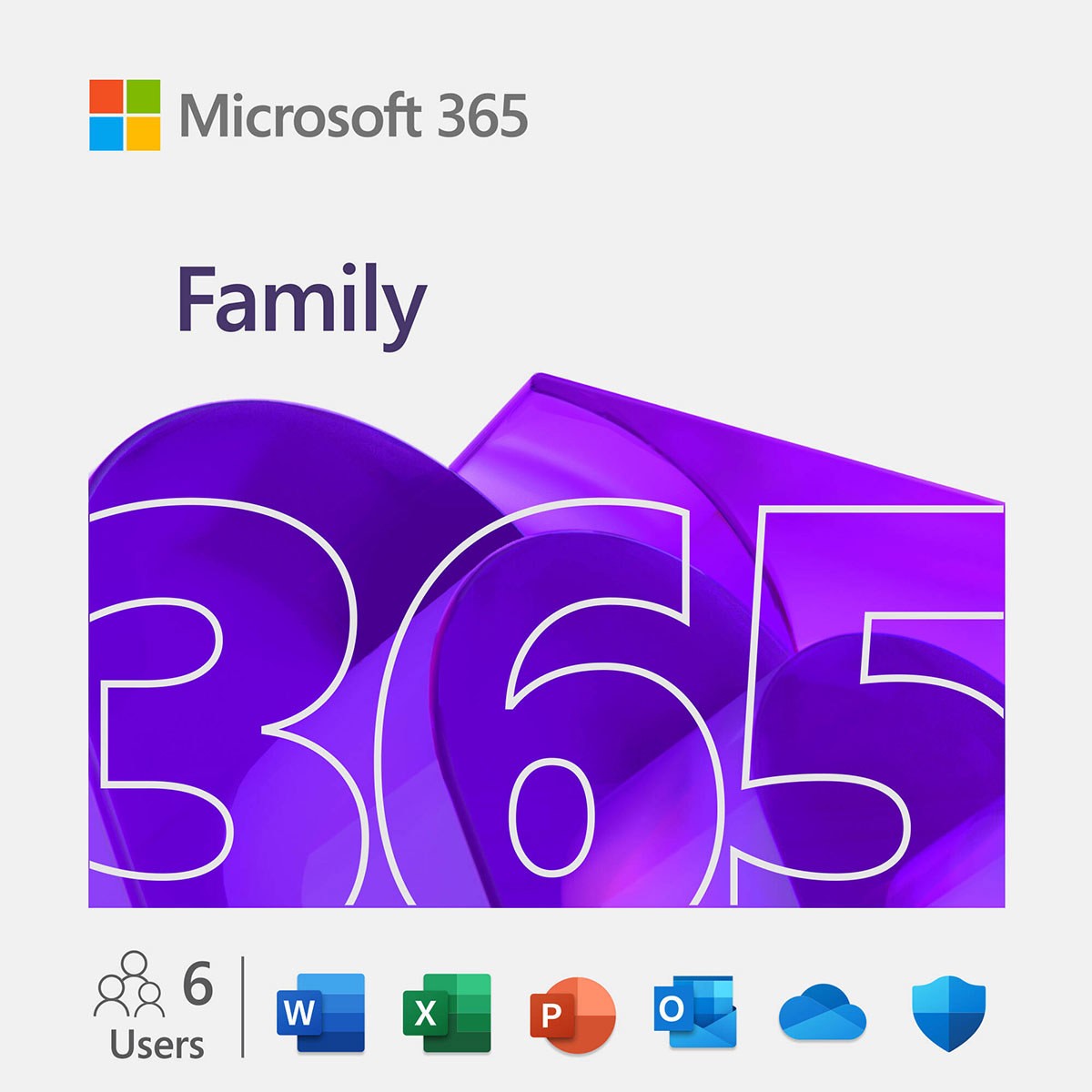 Microsoft 365 Family 1-Year Subscription for PC, Mac, iOS and Android, 6-User, K