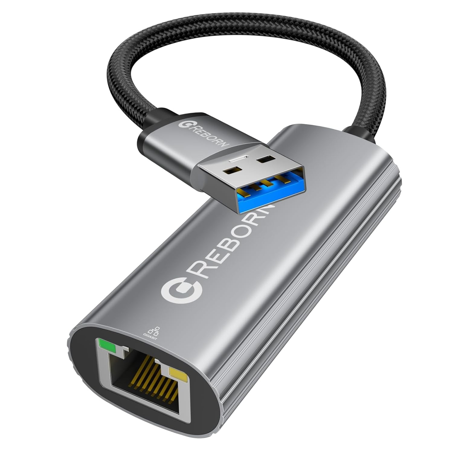REBORN USB to Ethernet Adapter, 1000Mbps USB 3.0 to RJ45 Gigabit Converter