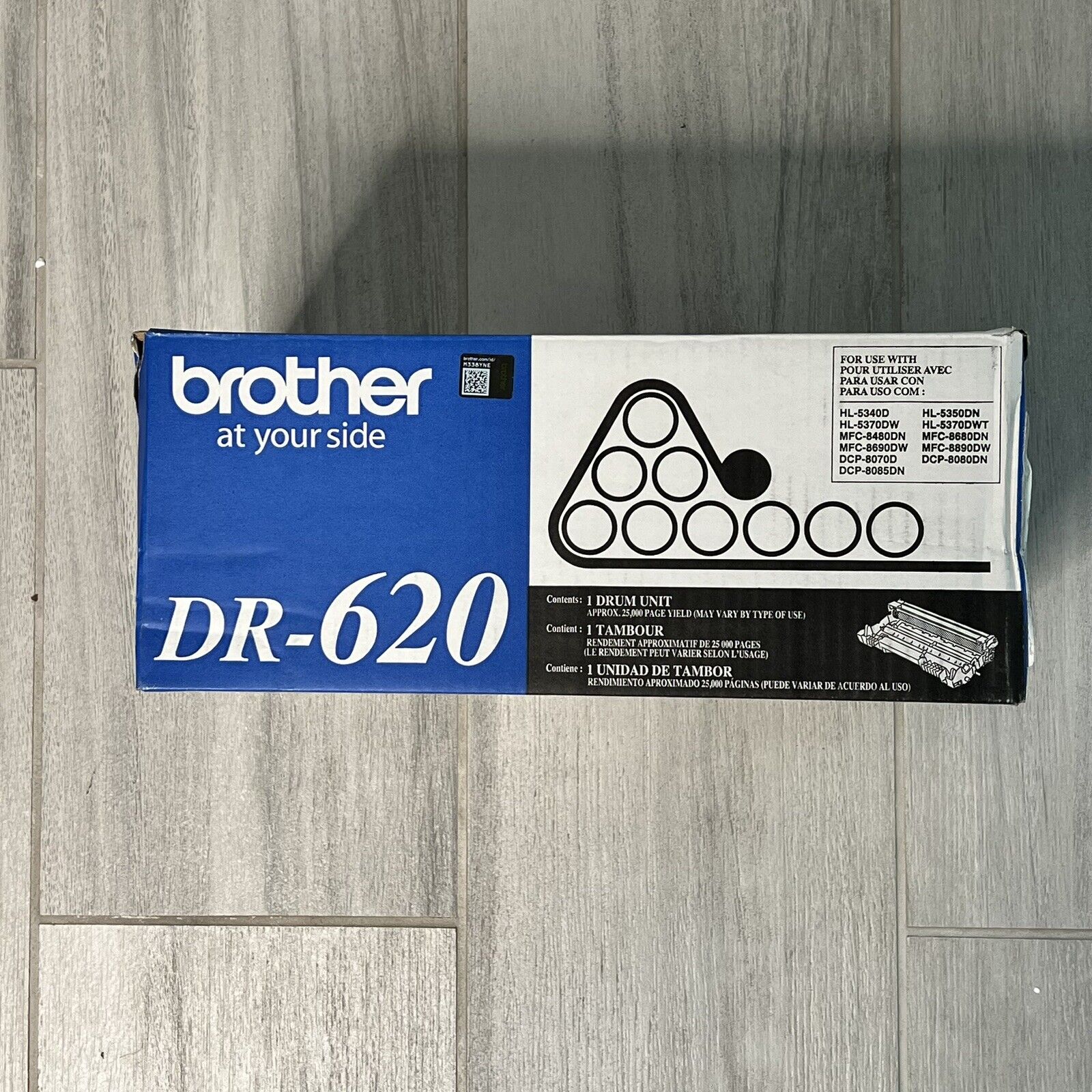 Genuine Brother DR-620 Drum Unit 25,000 Page Yield Open Box