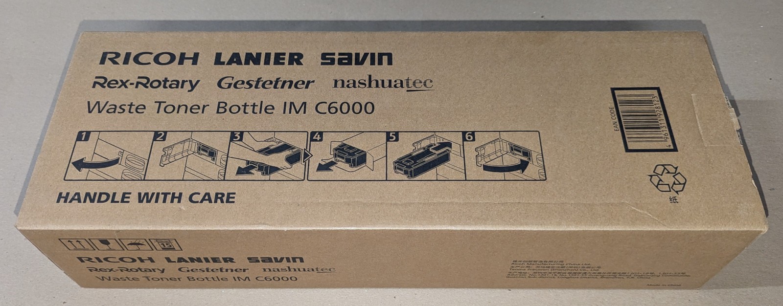 Genuine Ricoh 418425 IM C6000 Waste Toner Contanier Ricoh/Lanier/Savin IM C2000