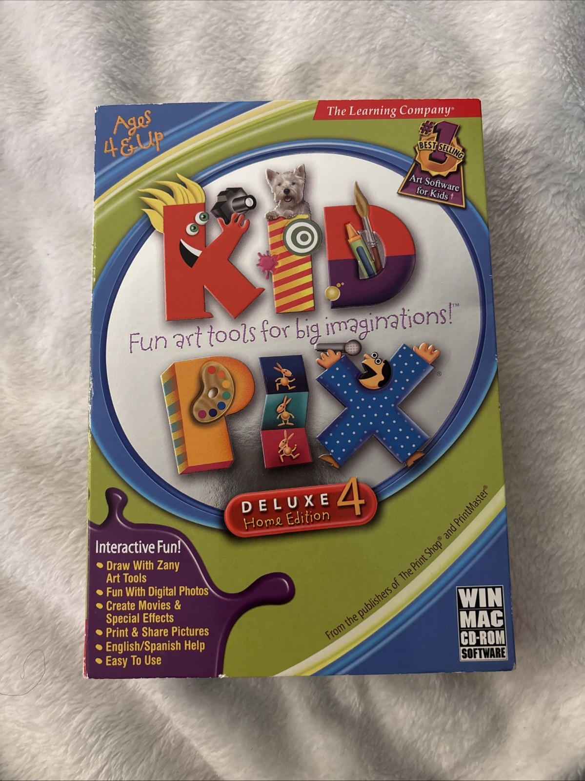 Kid Pix Deluxe 4 Home Edition PC/Mac CD-Rom Photo Edit Digital Creativity Game