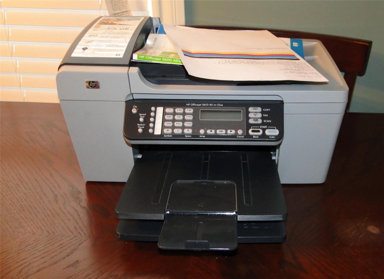 HP OfficeJet 5610 All-In-One Inkjet USB Printer Low Page Counts. CLEAN