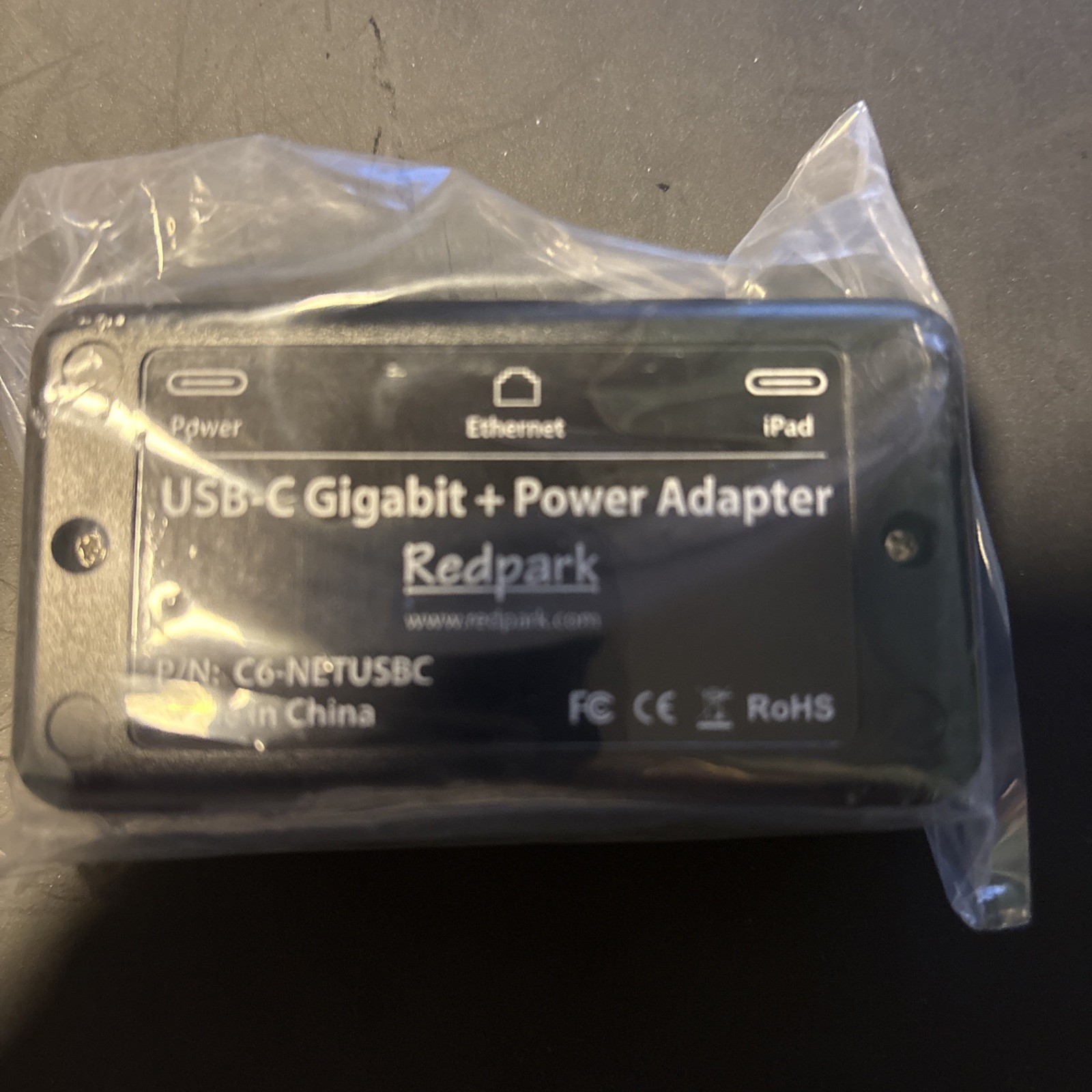 Redpark USB-C Gigabit + Power Adapter (C6-NETUSBC) new in package