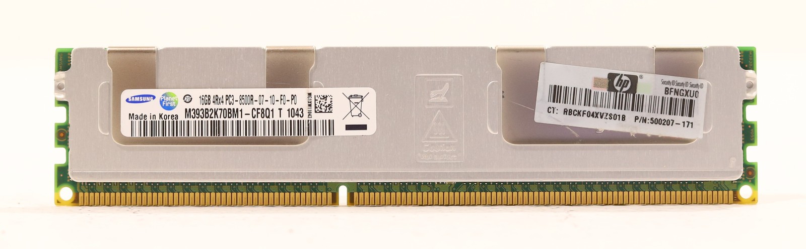 Samsung 16GB 4Rx4 PC3-8500R-07-10-F0-P0 ECC REG Server RAM M393B2K70BM1-CF8Q1