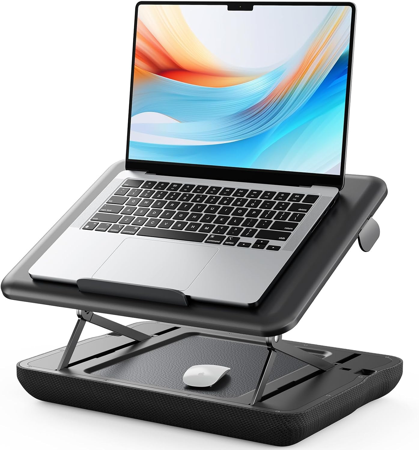 Height & Tilt Adjustable Lap Desk, Portable Laptop Stand for Bed, Car, Couch and