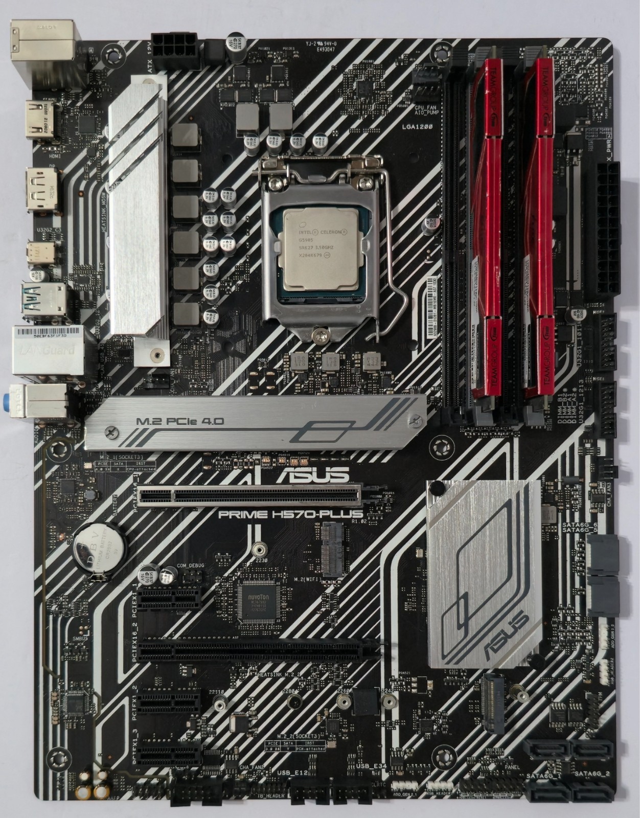 Bundle: Asus Prime H570-Plus Motherboard / Celeron G5905 10th gen CPU / 8GB Mem