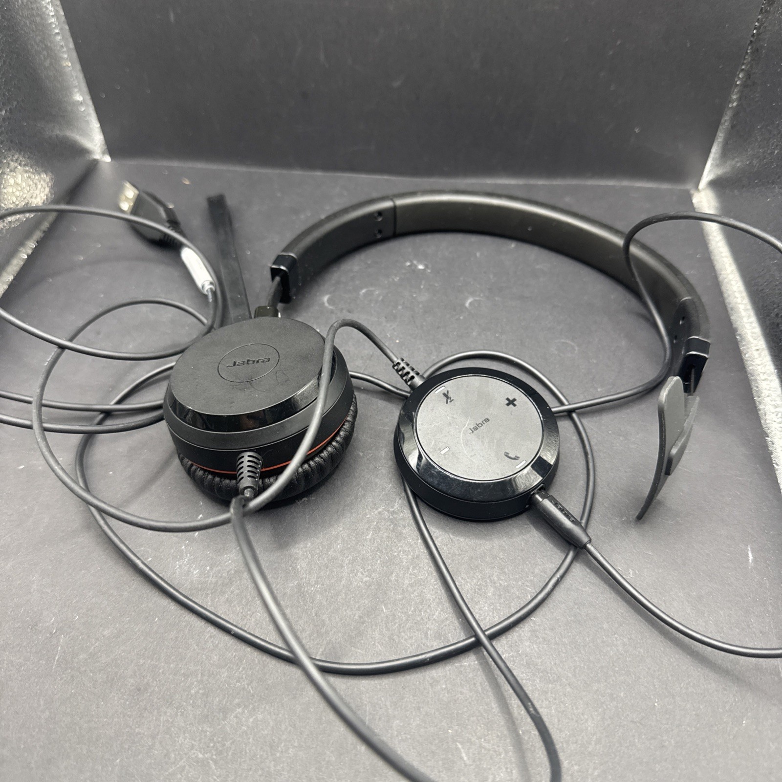 Dell Jabra Sound HSC060 Microphone Wired Headset Black USB