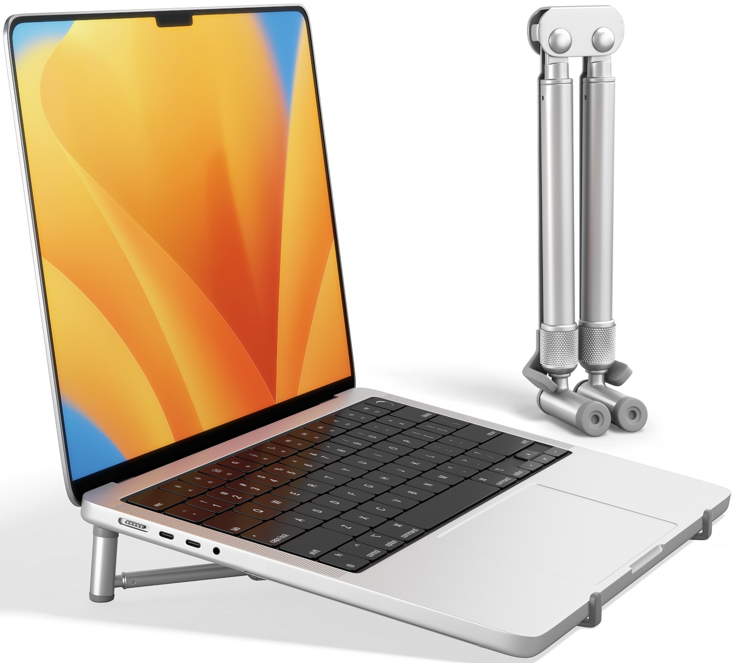 X-Stand Laptop Riser - Cooling Portable Folding MacBook Laptops 12-17" - Steklo