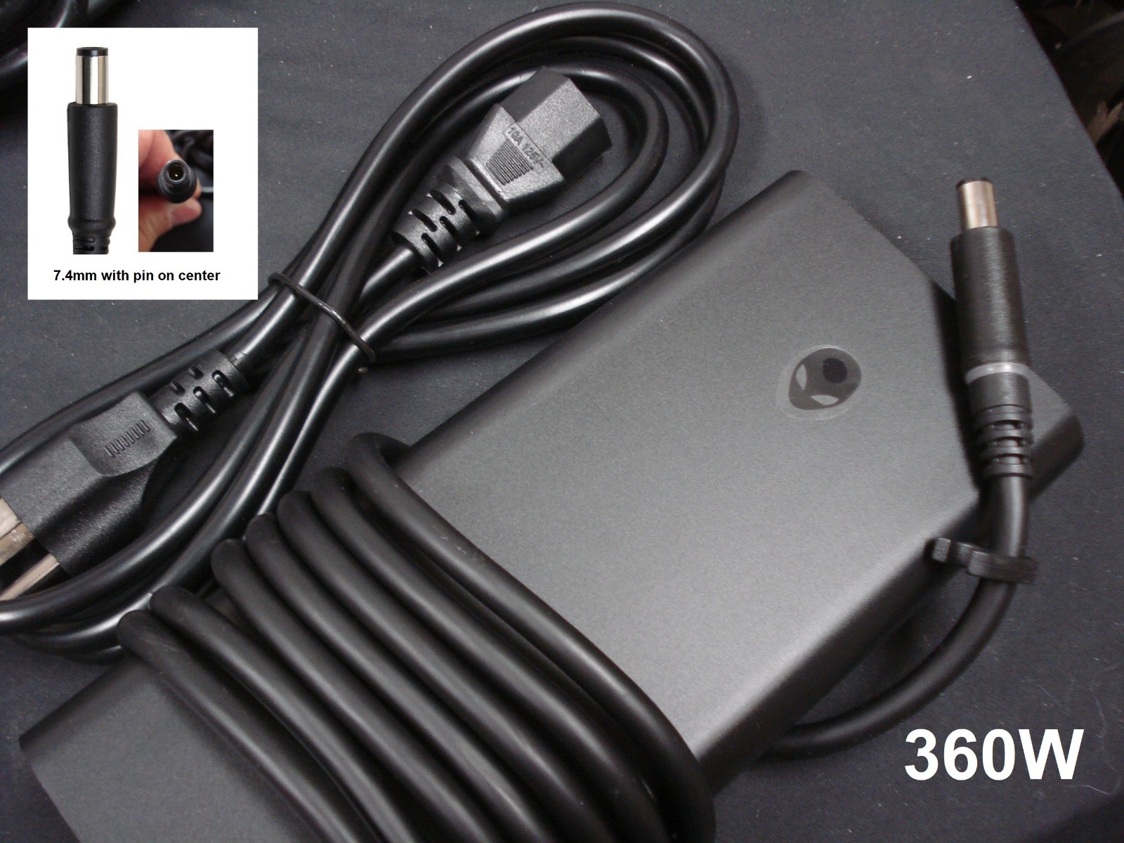 New OEM HA360PM230 19.5V 18.46A 360W Dell Alienware 16 Area-51 GaN AC Adapter