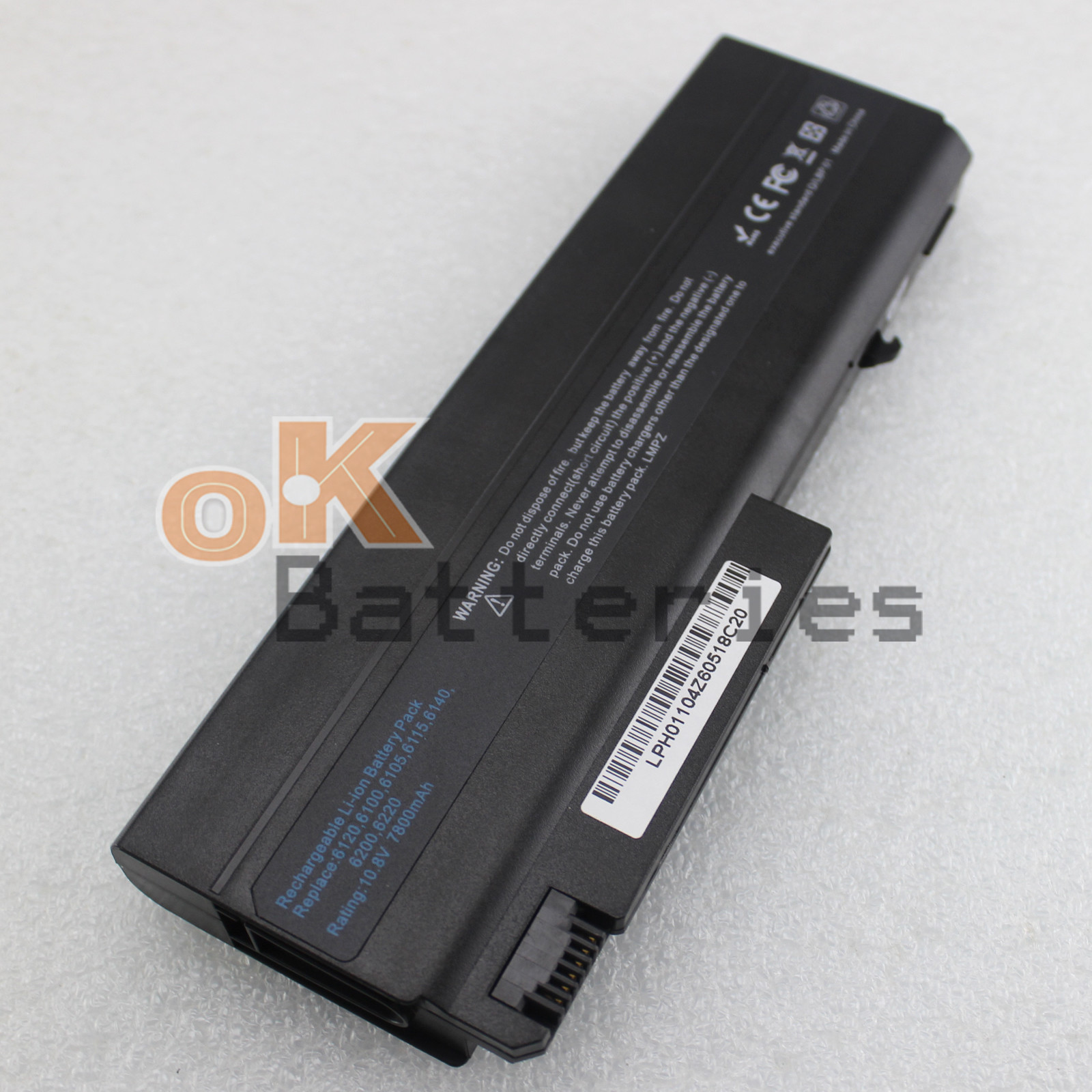 Battery for HP Compaq Notebook 6510b 6515b 6710b NC6120 NC6100 10.8V 7800MAH