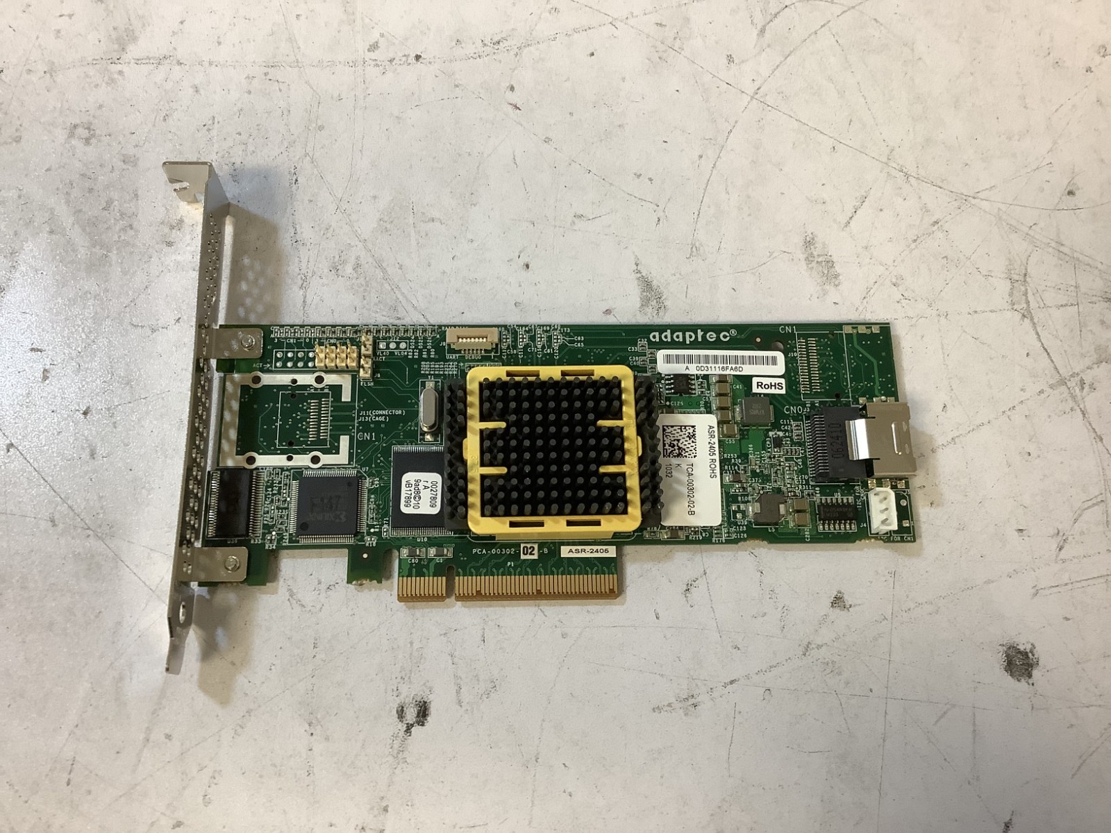 Adaptec ASR-2405 SAS SATA 4 Port 3Gb/s 8x PCIE RAID Controller Card "Q5B"