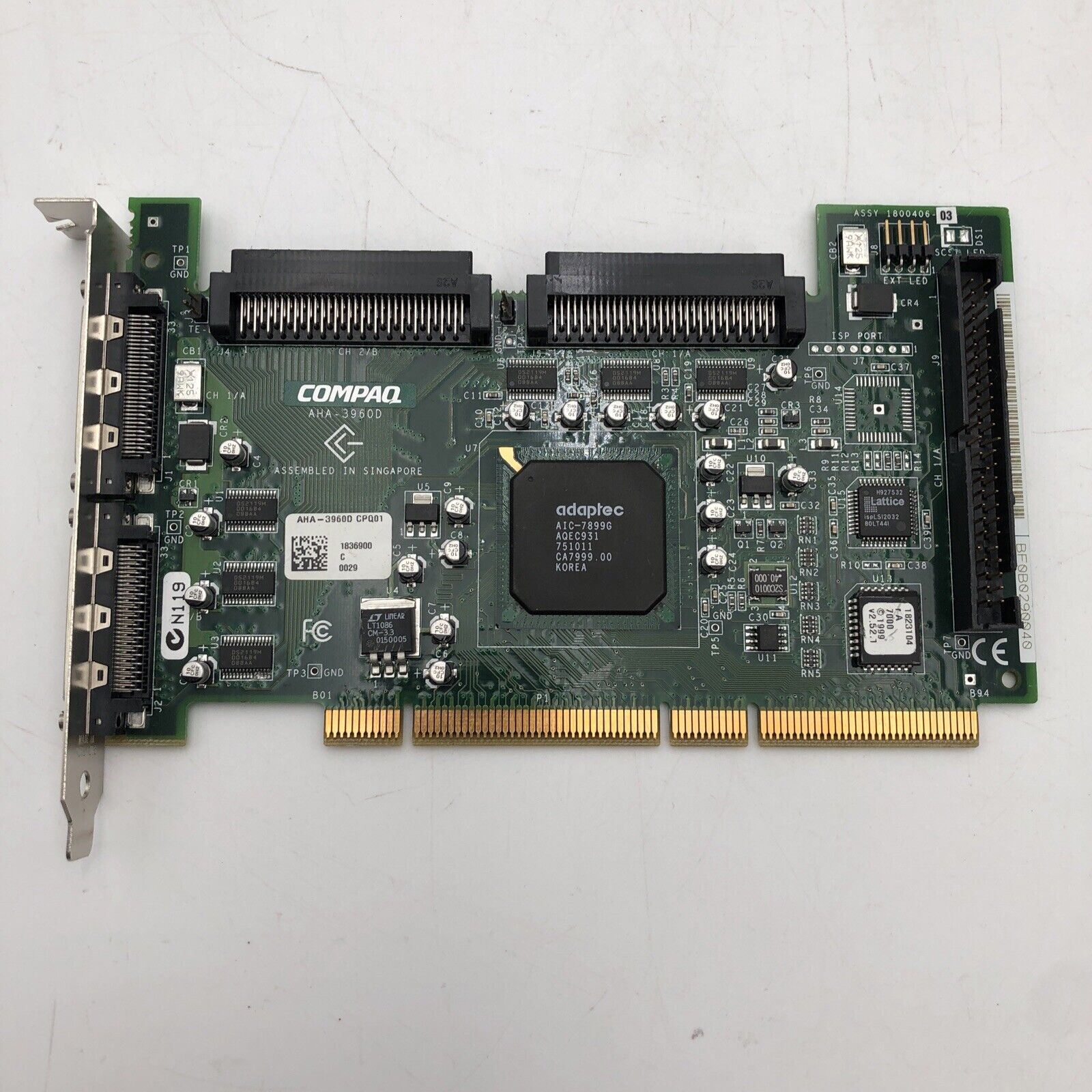Adaptec AHA-3960D Ultra2 Wide Dual Channel SCSI Controller PCI-X  READ