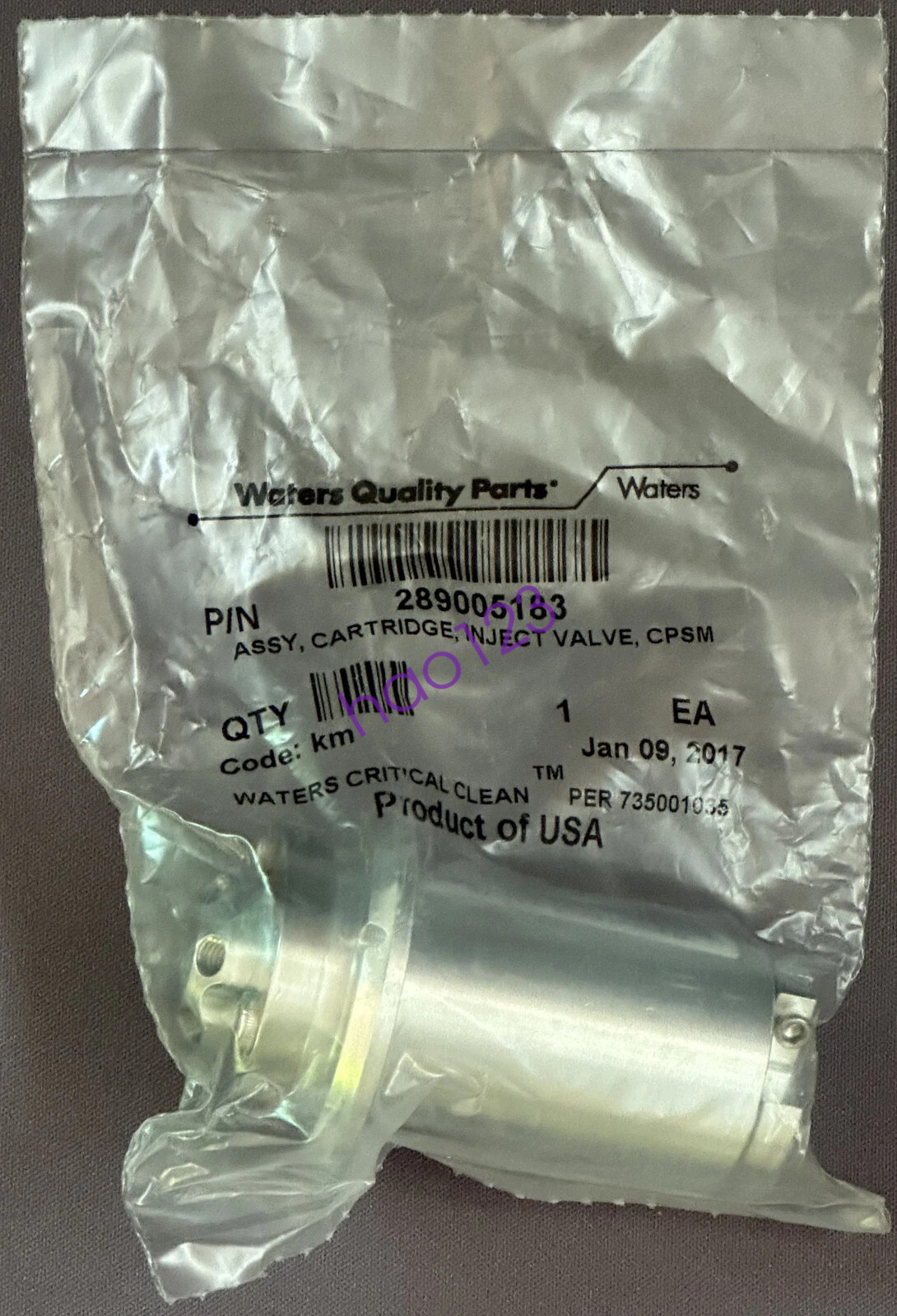 1PCS Waters 289005183 Brand new Through-valves shipping Via DHL/FedEx