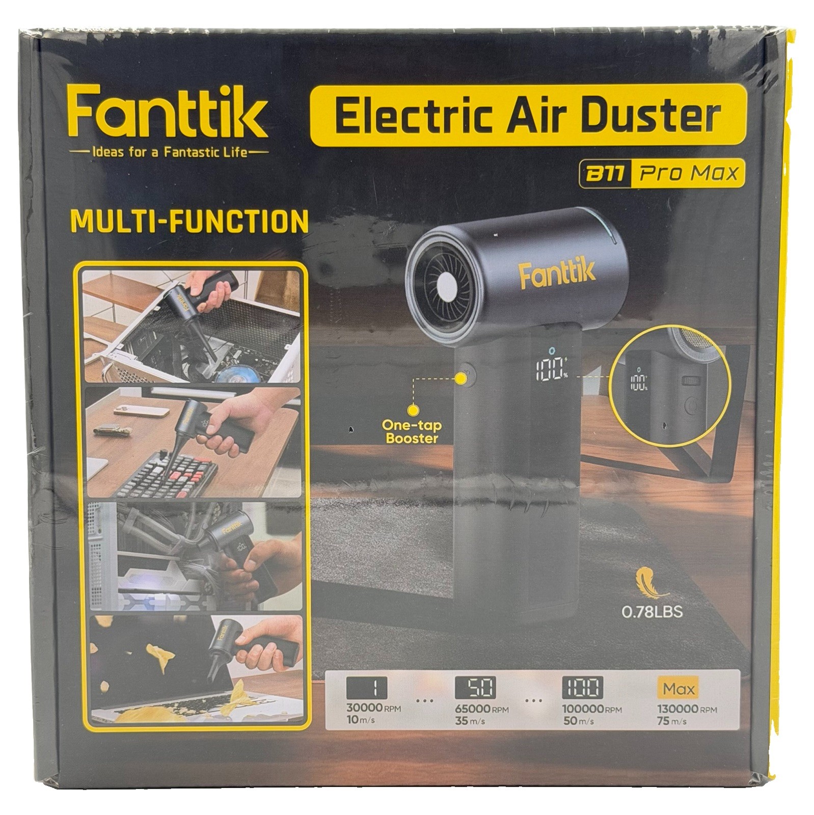Fanttik B11 Pro Max Electric Air Duster Cordless Blower New in Box