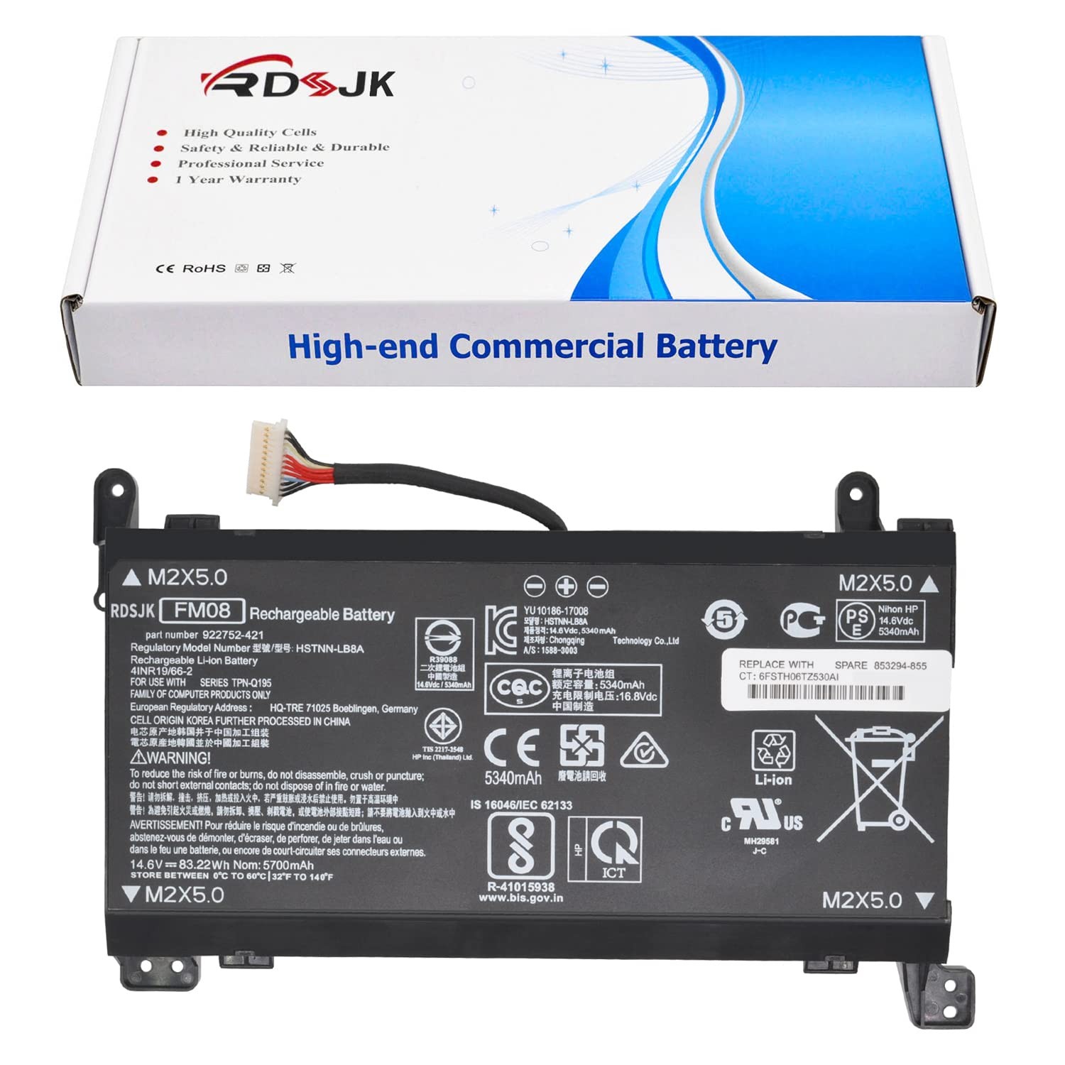 FM08 Laptop Battery for HP Omen 17-AN013TX 17-AN014TX 17-AN014NG 17-AN012DX