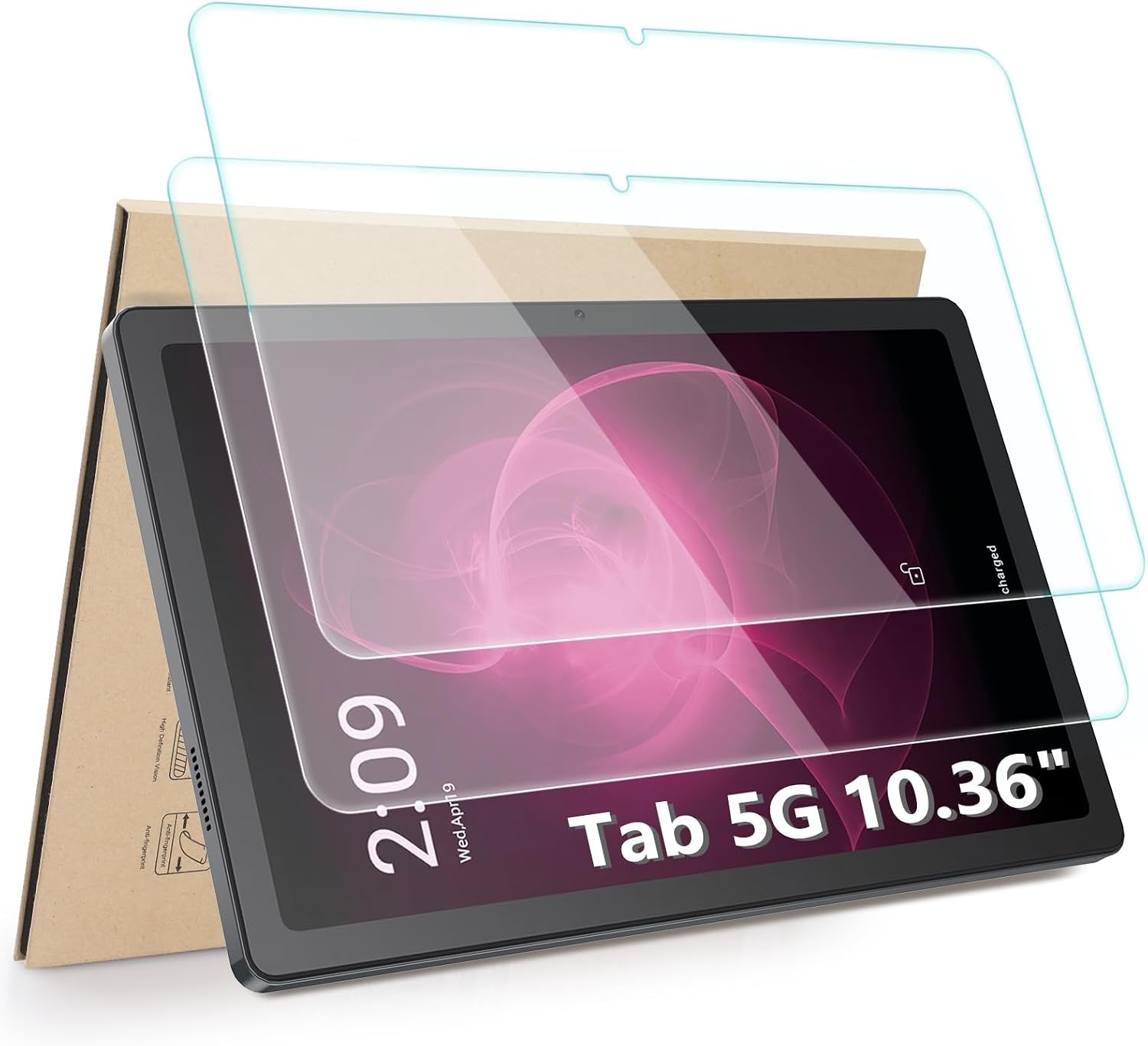 Hianjoo 2-Pack Tempered Glass Screen Protector for 10.36" T-Mobile Revvl Tab 5g