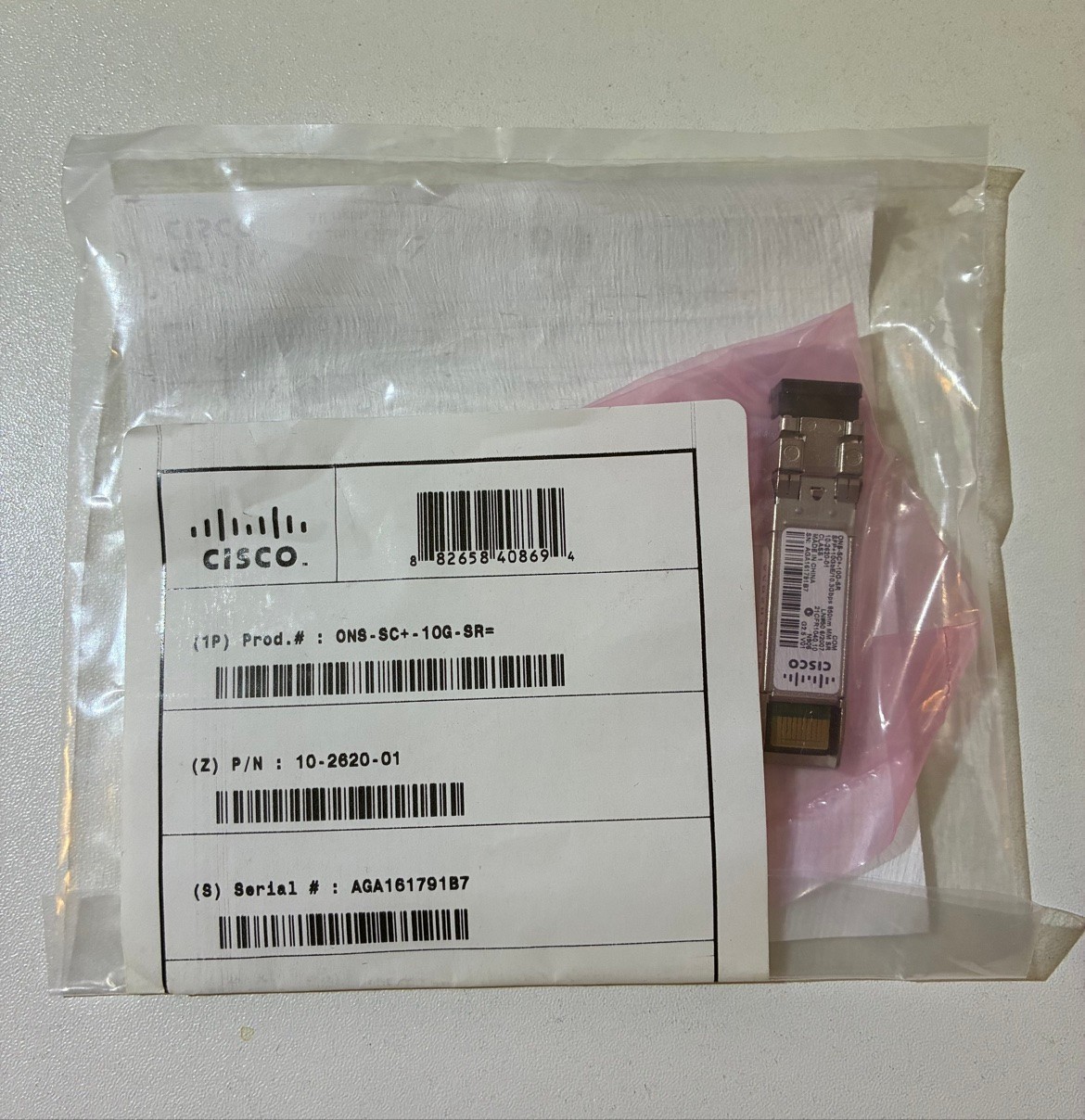 Genuine Cisco ONS-SC+-10G-SR 10GBASE-SR SFP+ Transceiver NEW Factory Sealed
