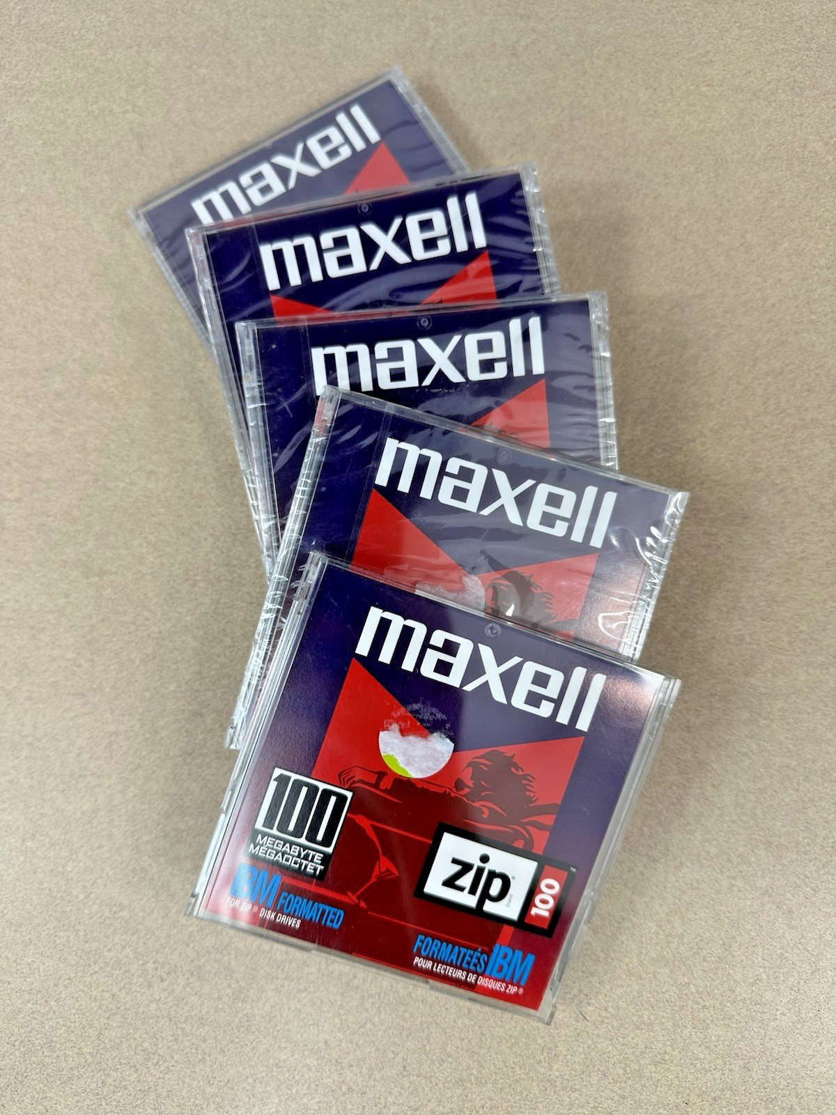 Maxell 100MB Zip Disk Disc MAC Formatted - BRAND NEW SEALED