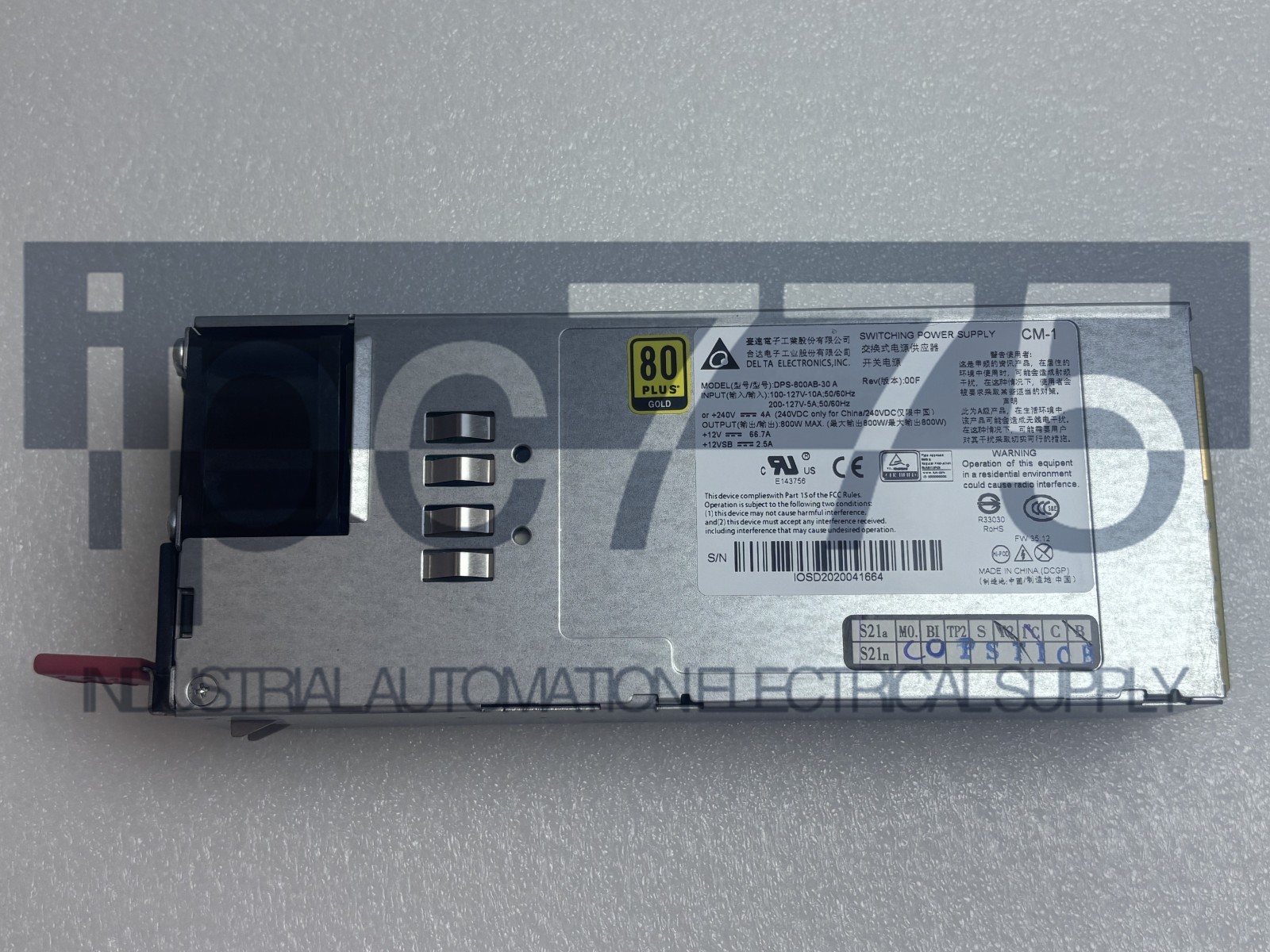 Used 1PCS Redundant Power Supply Delta DPS-800AB-30 A 2U 800W