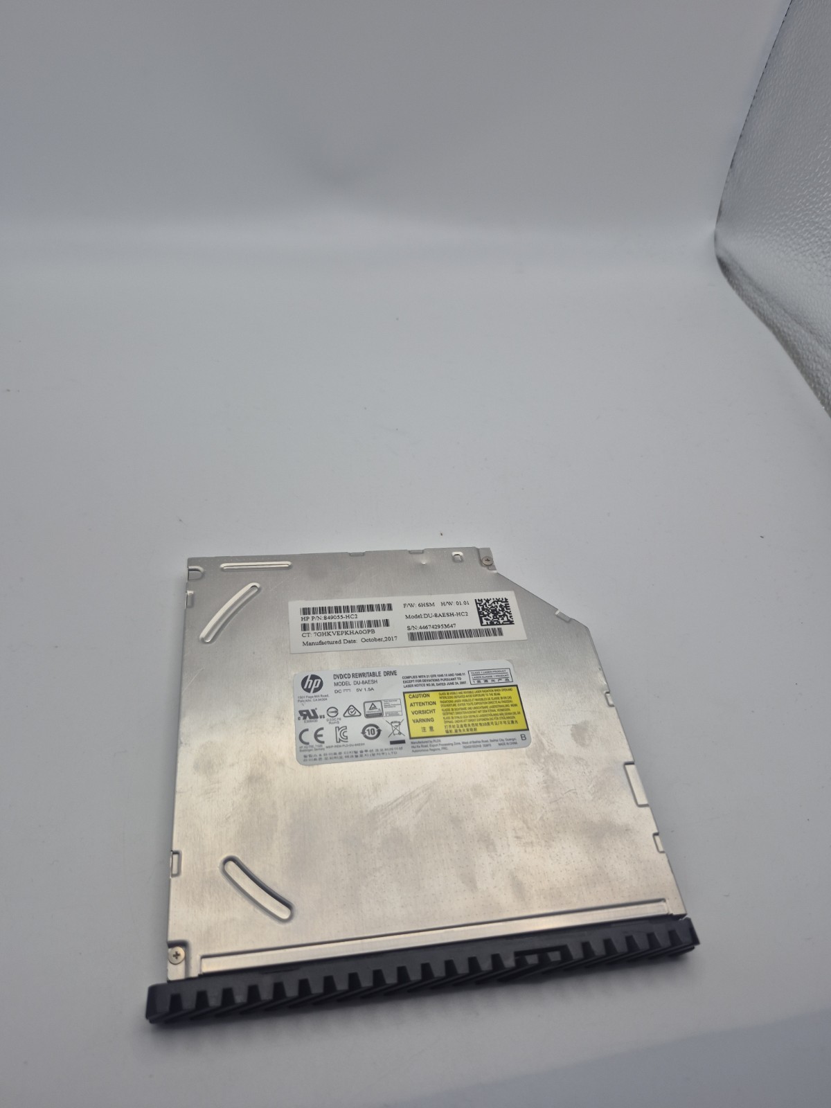 HP DU-8AESH 849055-HC2 DVD/CD Rewriteable Drive DU-8AESH-HC2 Black Bezel