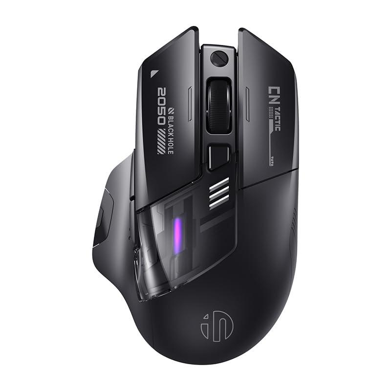 A9 V2 Explorer Rechargeable Wireless Mouse, 12800 DPI Gaming Mouse