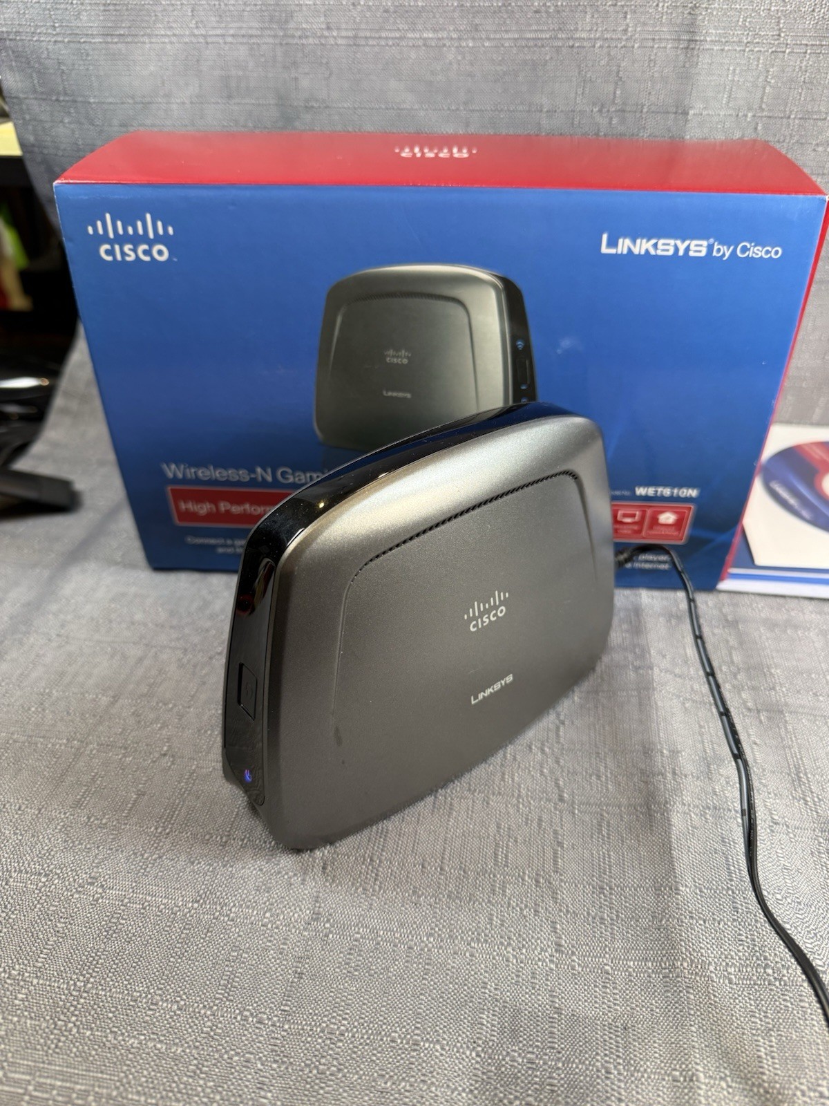 Linksys Dual-Band Wireless-N Gaming & Video Adapter - Linksys WET610N Open Box