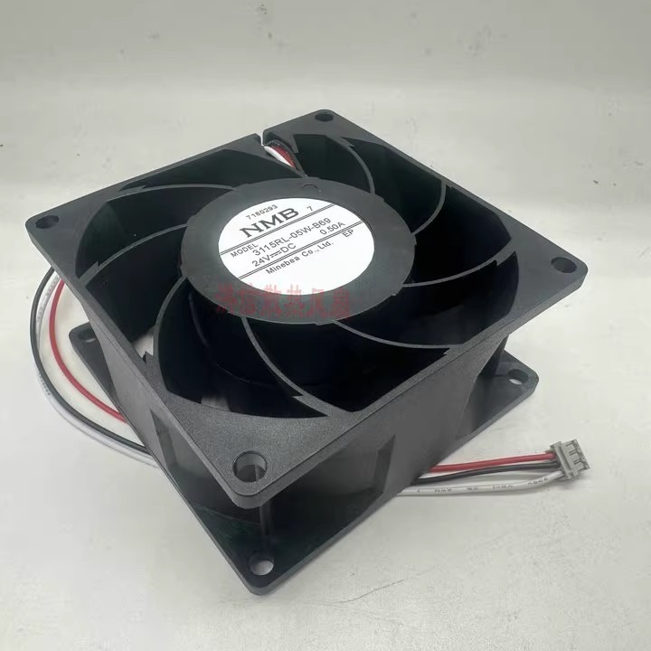 NMB 3115RL-05W-B69 8038 24V 0.50A 8CM 3-Pin Inverter Cooling Fan
