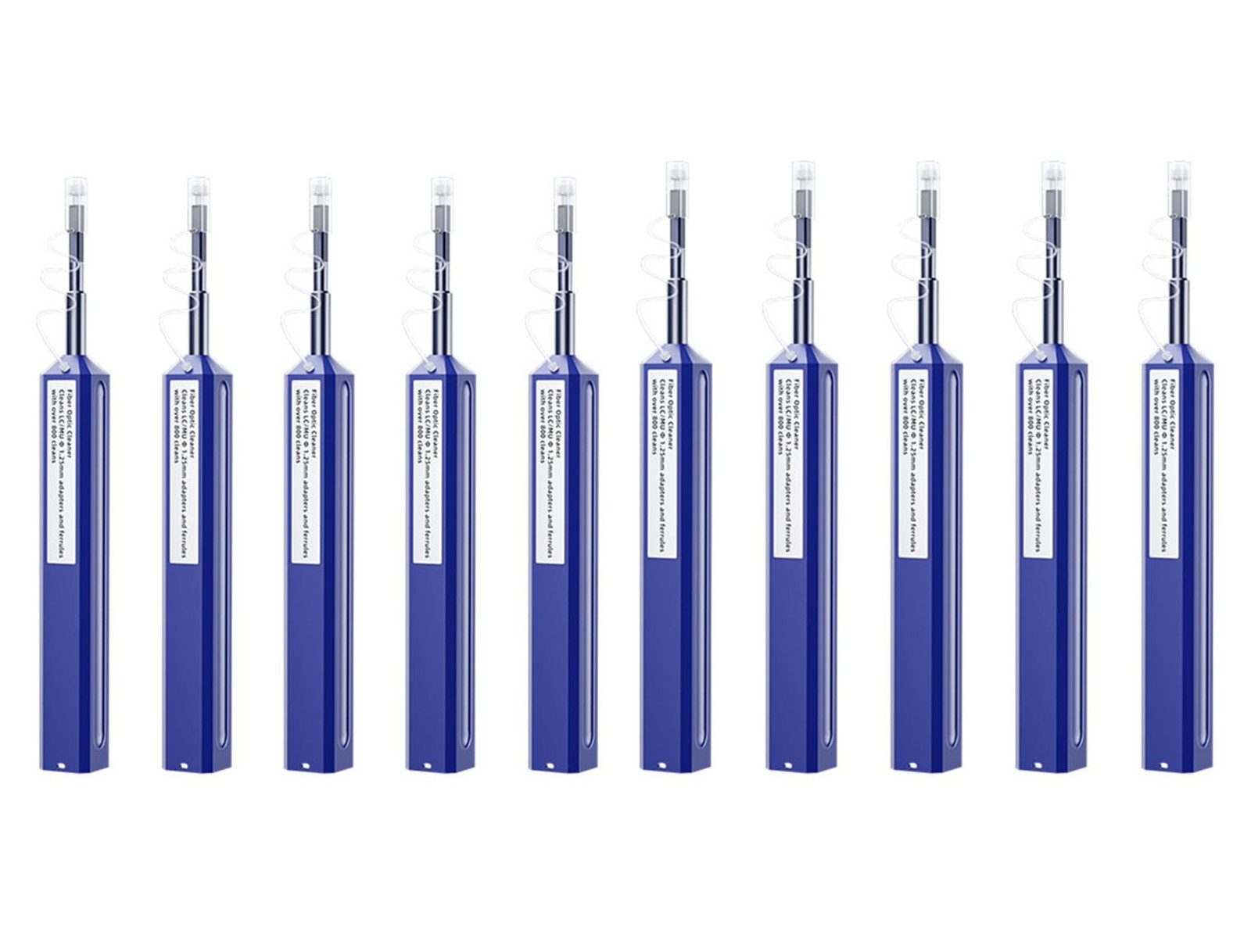 Zenithra Fiber Optic Cleaner,10PCS LC 1.25mm Cleaner Pen, Blue