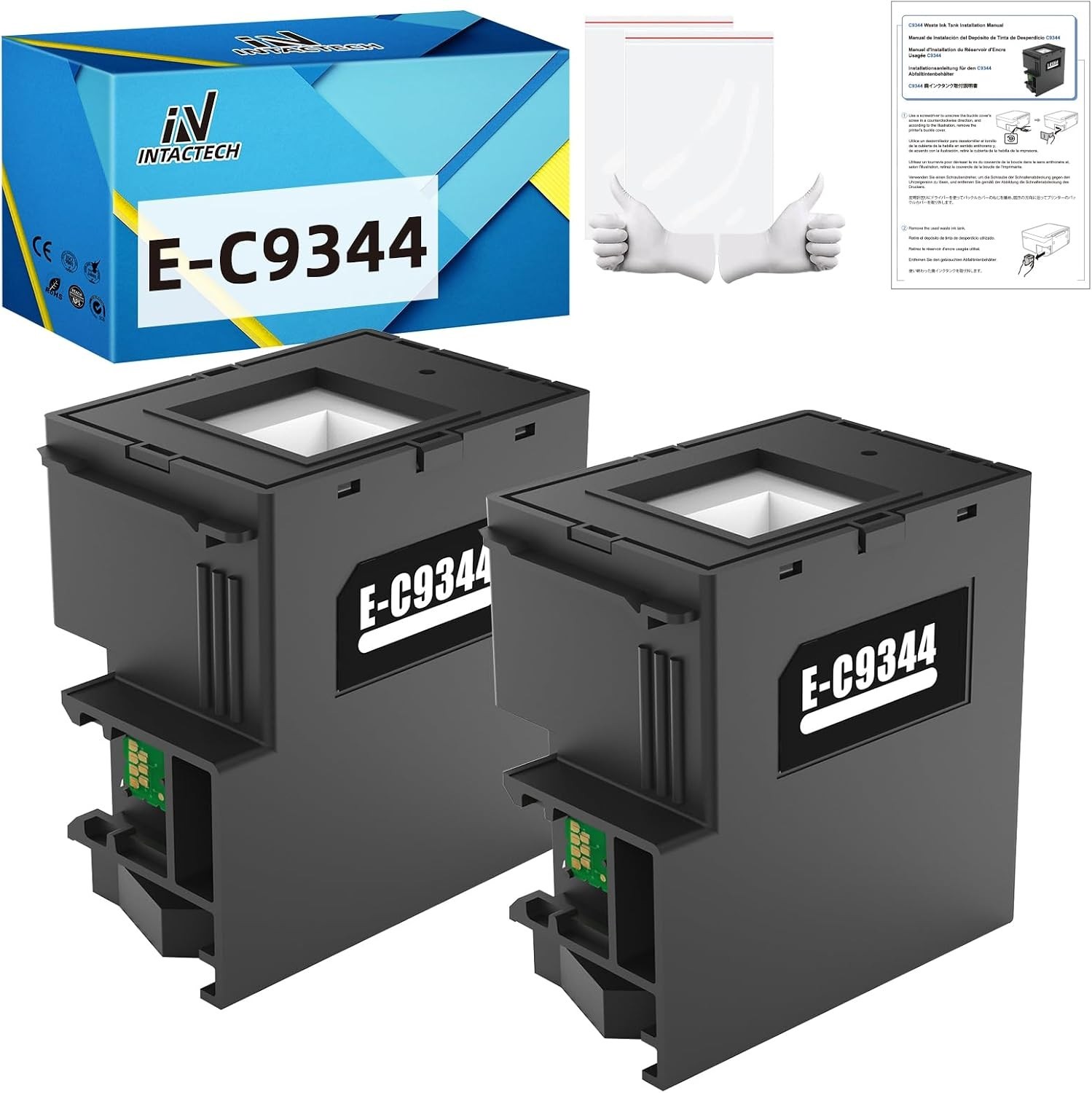 C9344 Maintenance Box for Epson ET-4810 ET-2840, 2-Pack | Compatible with XP-310