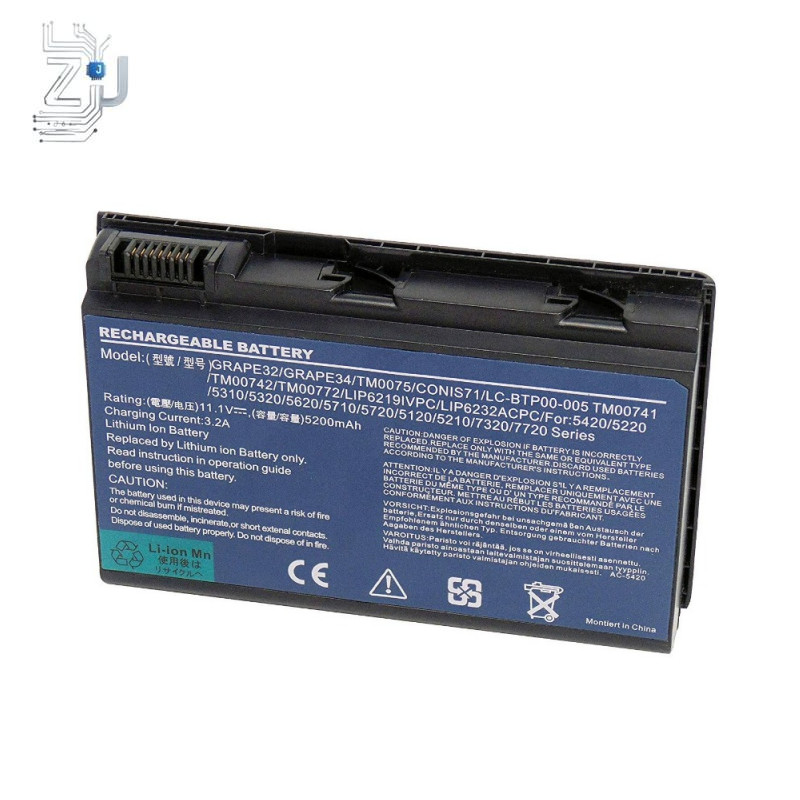 GRAPE32 Battery for Acer Extensa 5100 5210 5220 5230 5230E 5320 5420 5610 5620