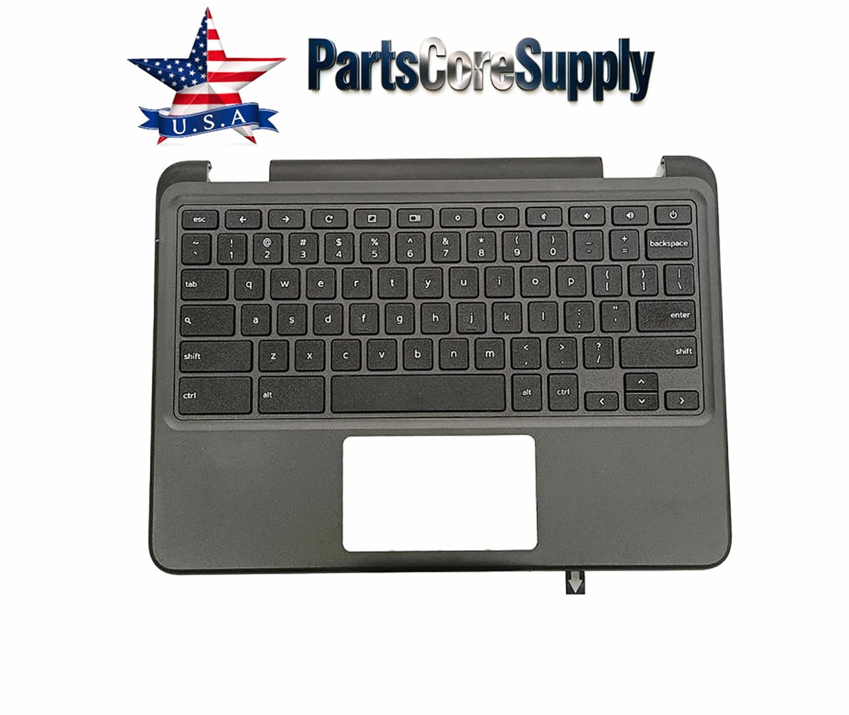 Dell Chromebook 11 3100 Upper Case Palmrest W/Non-Backlit Keyboard 09X8D7 USK