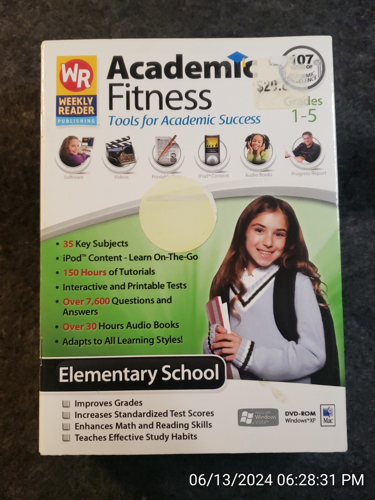 Weekly Reader Academic Fitness Software Grades 1-5 (Windows Vista/XP/MAC)(C18B2)