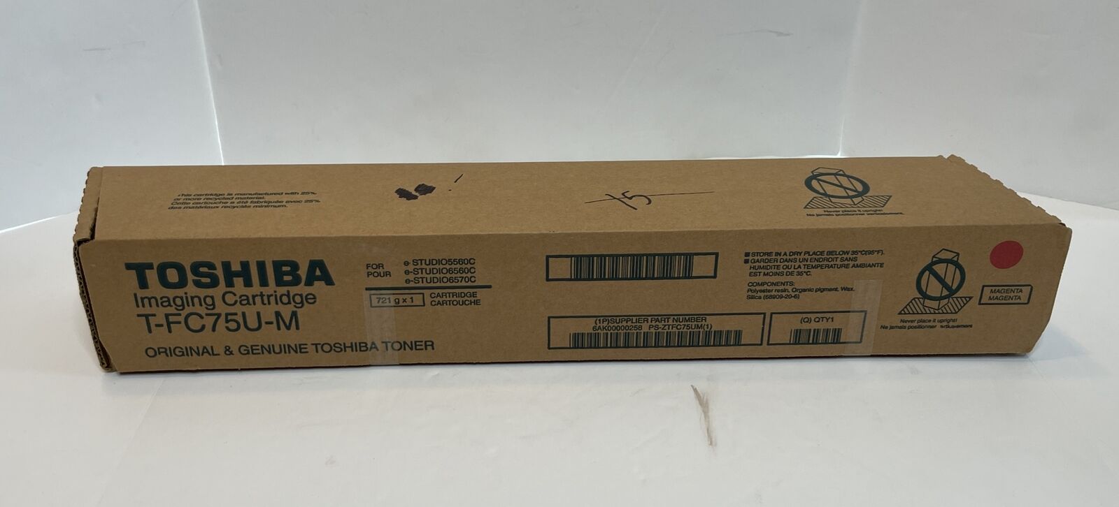 Brand New Genuine Toshiba T-FC75U-M Magenta Toner Cartridge
