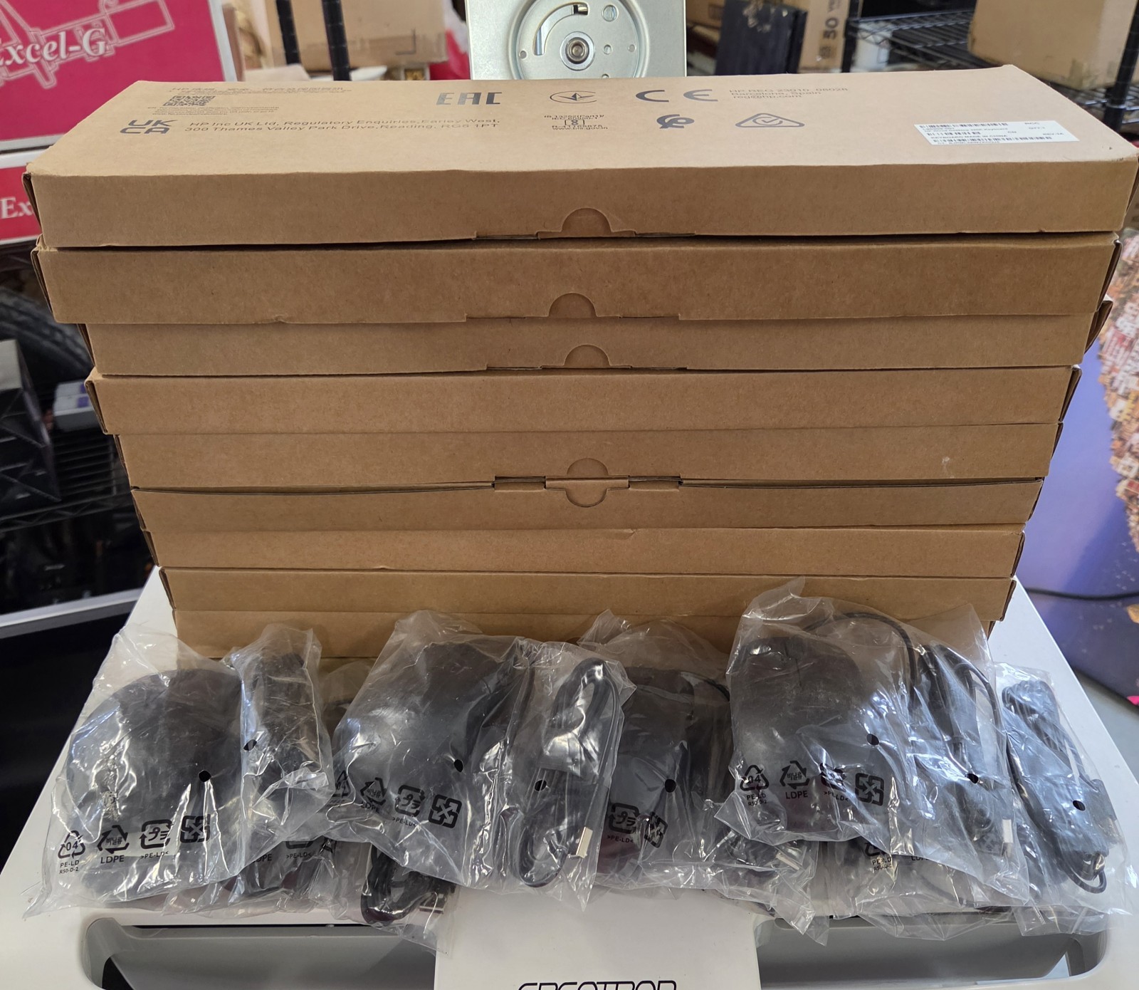(10) LOT OF 10 NEW SEALED HP 320K USB KEYBOARD AND HP 320M USB MOUSE L96909-001