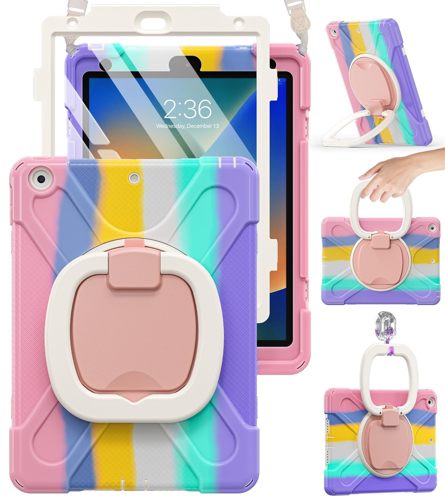 BRAECN Kids Case for iPad 9th 8th 7th Generation 10.2 2021 2020 2019, Shockpr...