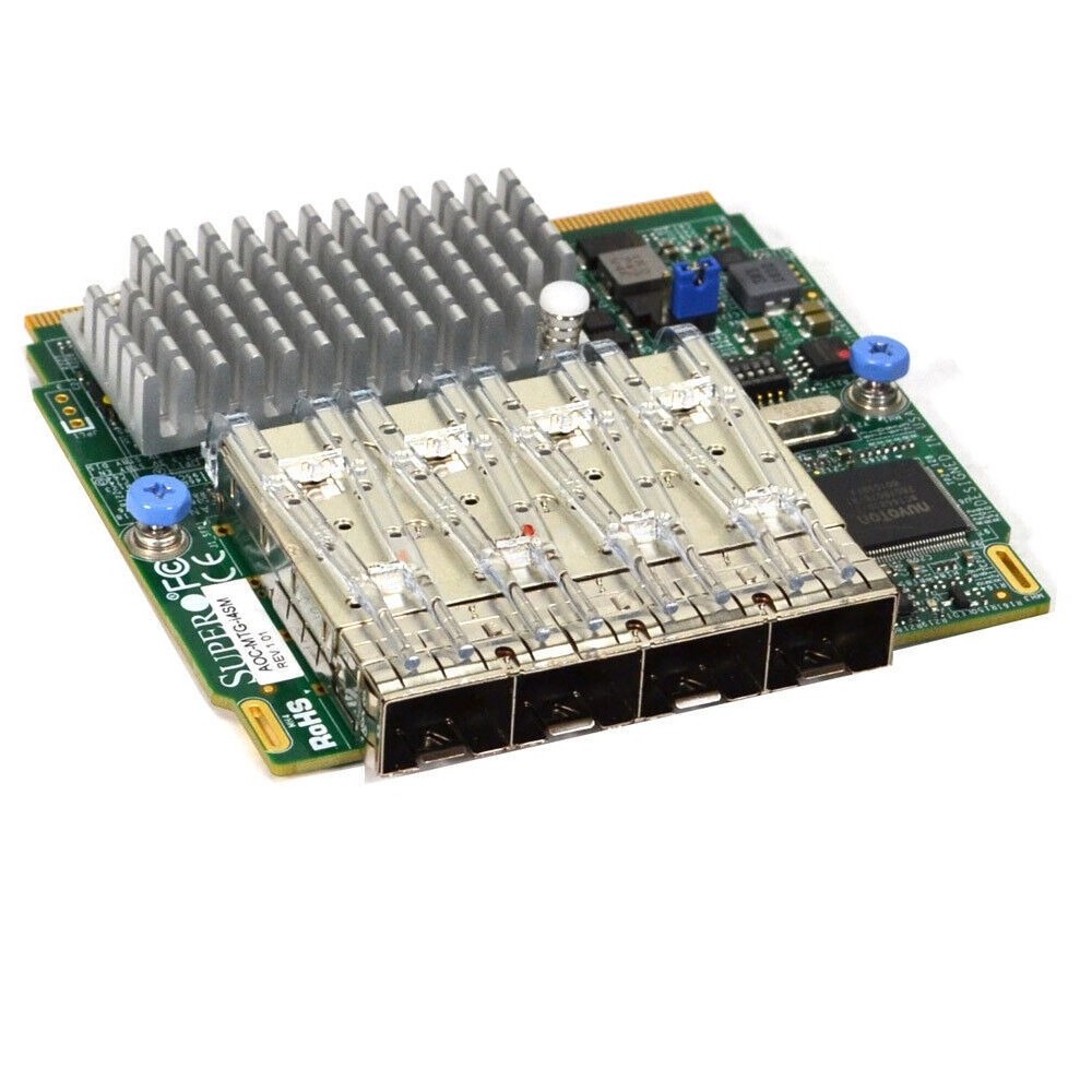 Supermicro AOC-MTG-i4SM 4-Port 10 Gigabit SFP+ Add-On Network Card XL710