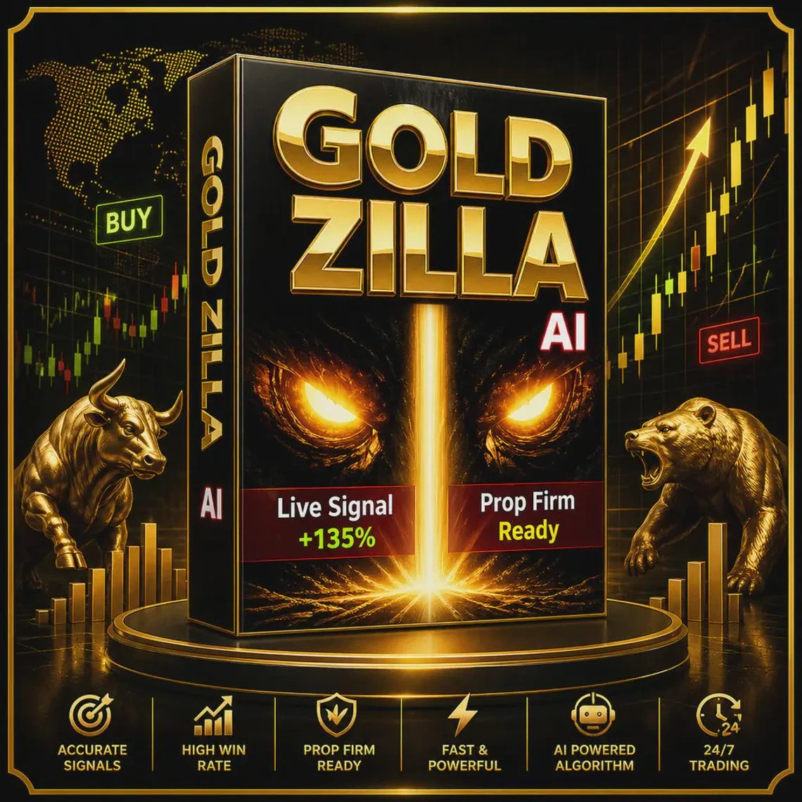 Gold Zilla AI EA MT4 | Gold Optimized Forex Trading Robot