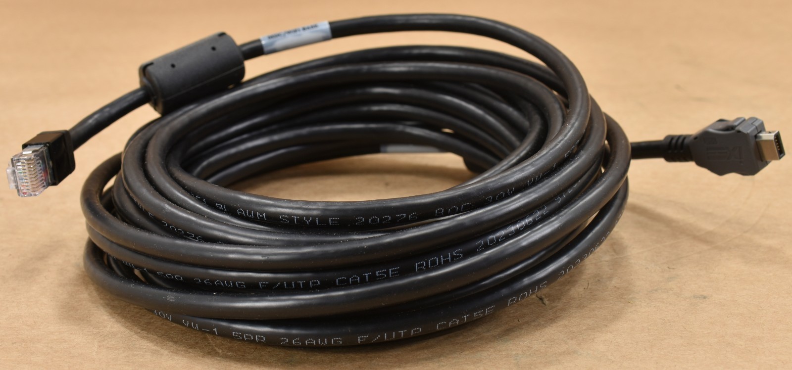 Lot Of 2 Motorola WGP02849-F, Ethernet Cable for M500, 10-Pin RJ50, 25ft